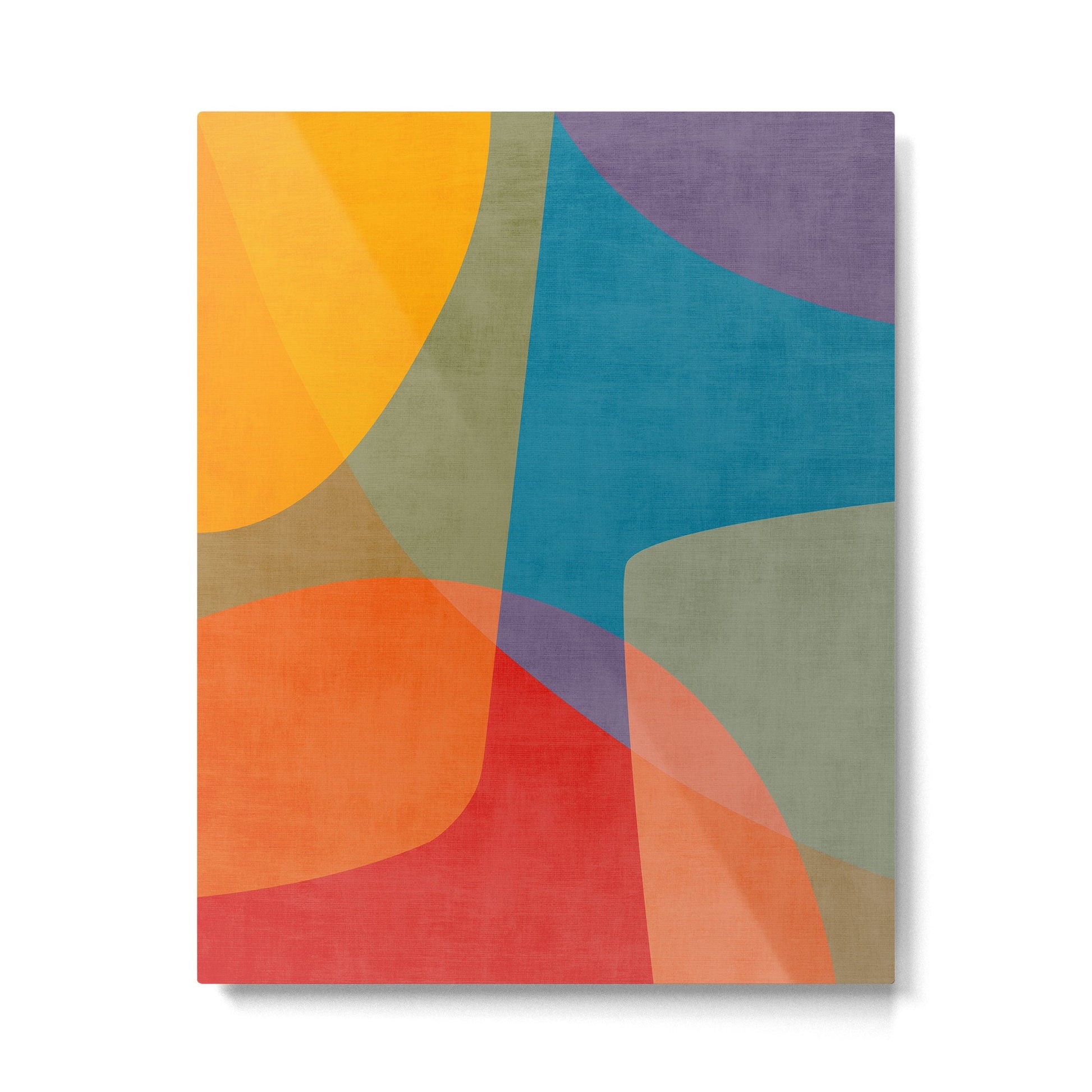 Colorful Modern Abstract Art III Metal Print | TeksDecor