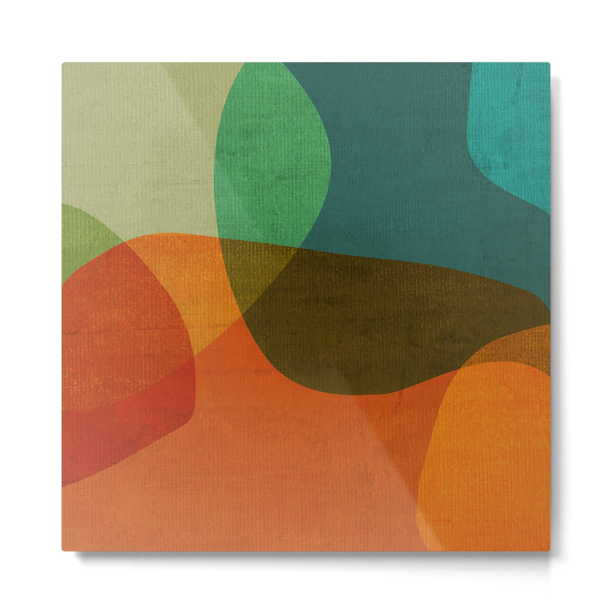 Mid-Century Modern Digital Art Metal Print | TeksDecor
