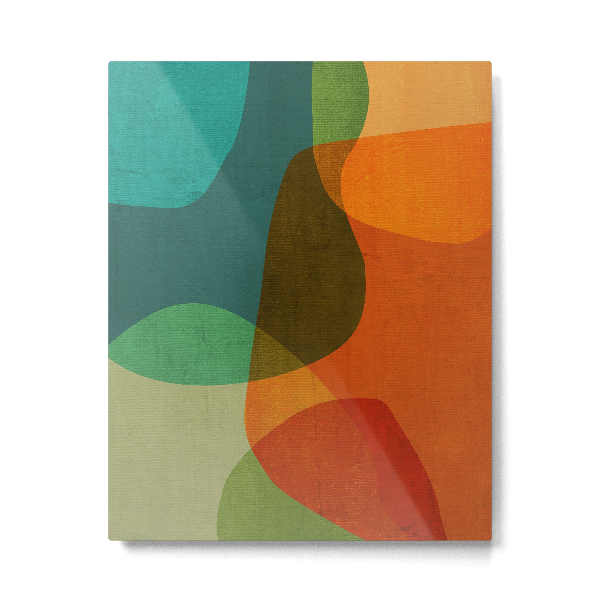 Mid-Century Modern Digital Art Metal Print | TeksDecor