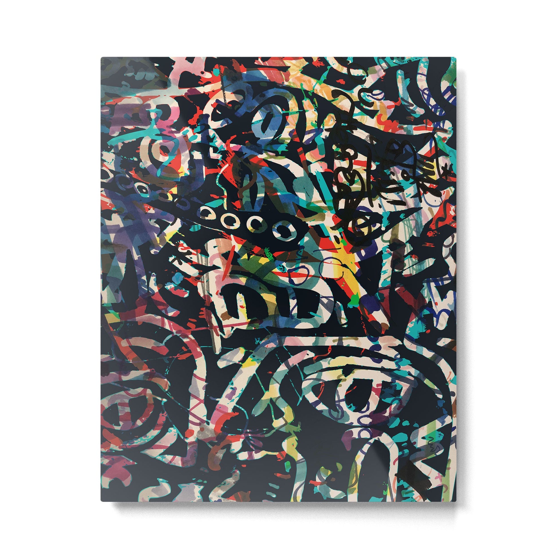 Graffiti Abstract Art Spray Paint Metal Print | TeksDecor