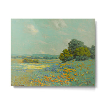 Granville Redmond California poppy field Metal Print | TeksDecor