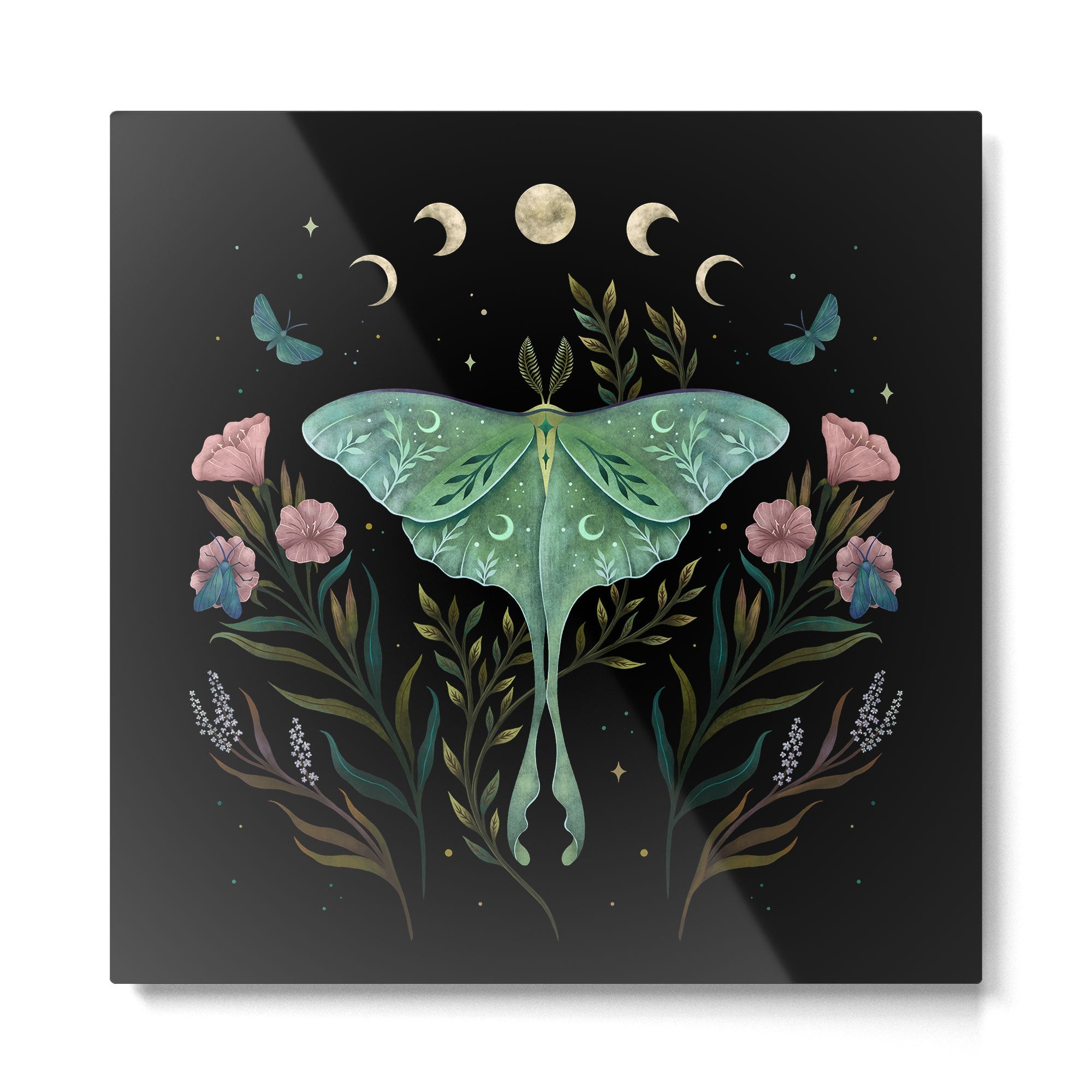 Luna and Forester Metal Print | TeksDecor