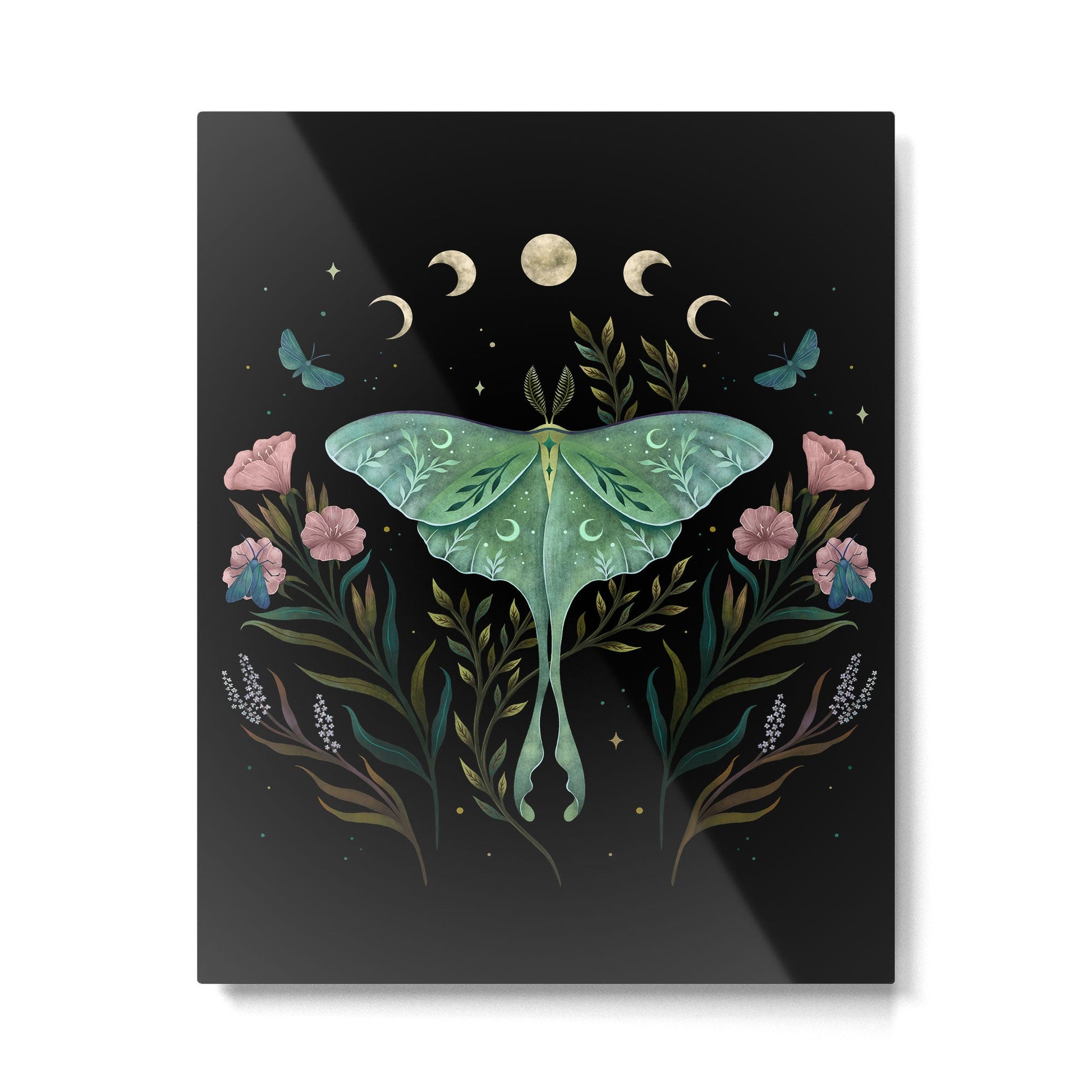 Luna and Forester Metal Print | TeksDecor