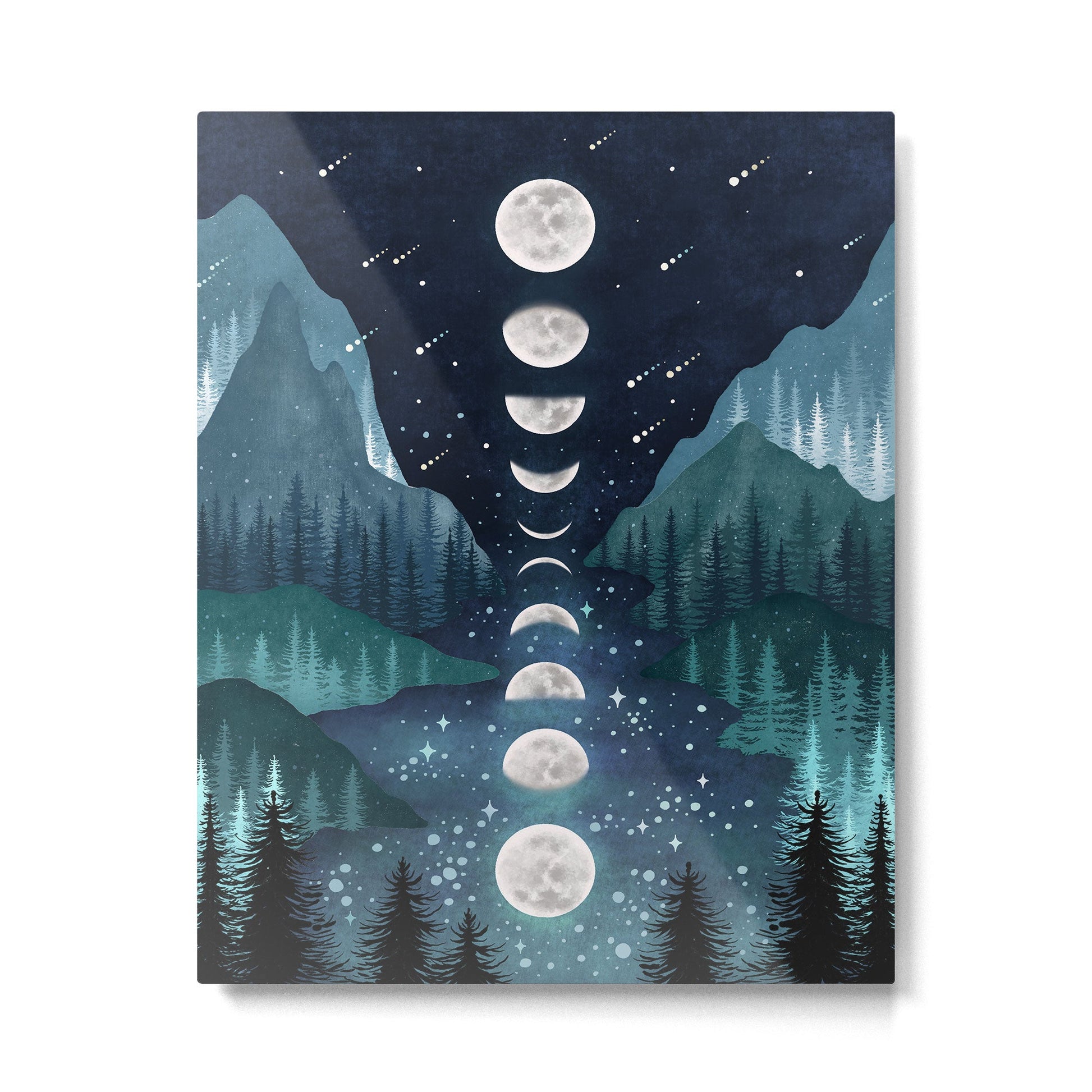 River & Sky Metal Print | TeksDecor