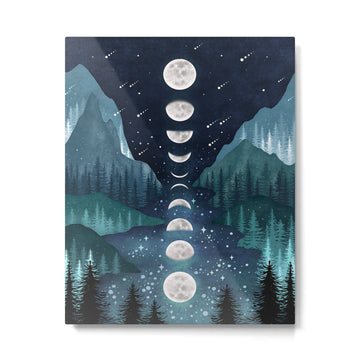River & Sky Metal Print | TeksDecor