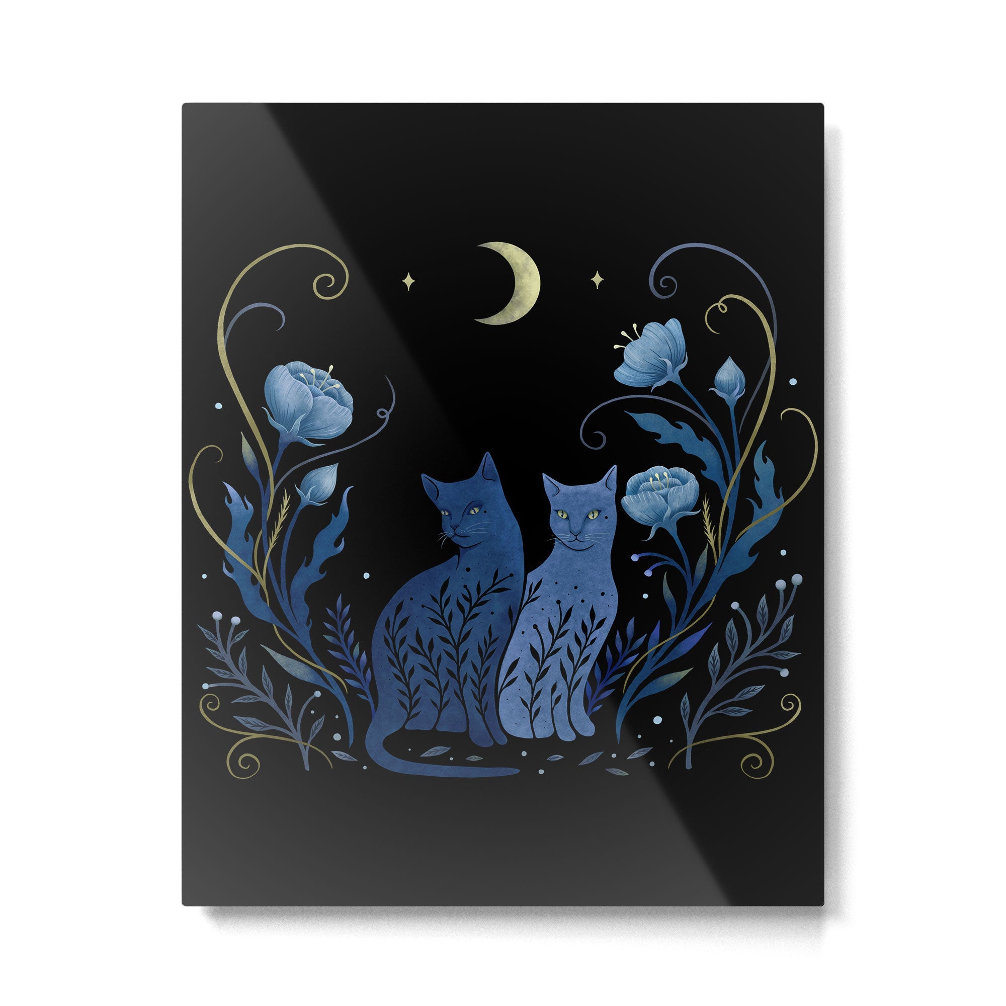 Two Cats Metal Print | TeksDecor