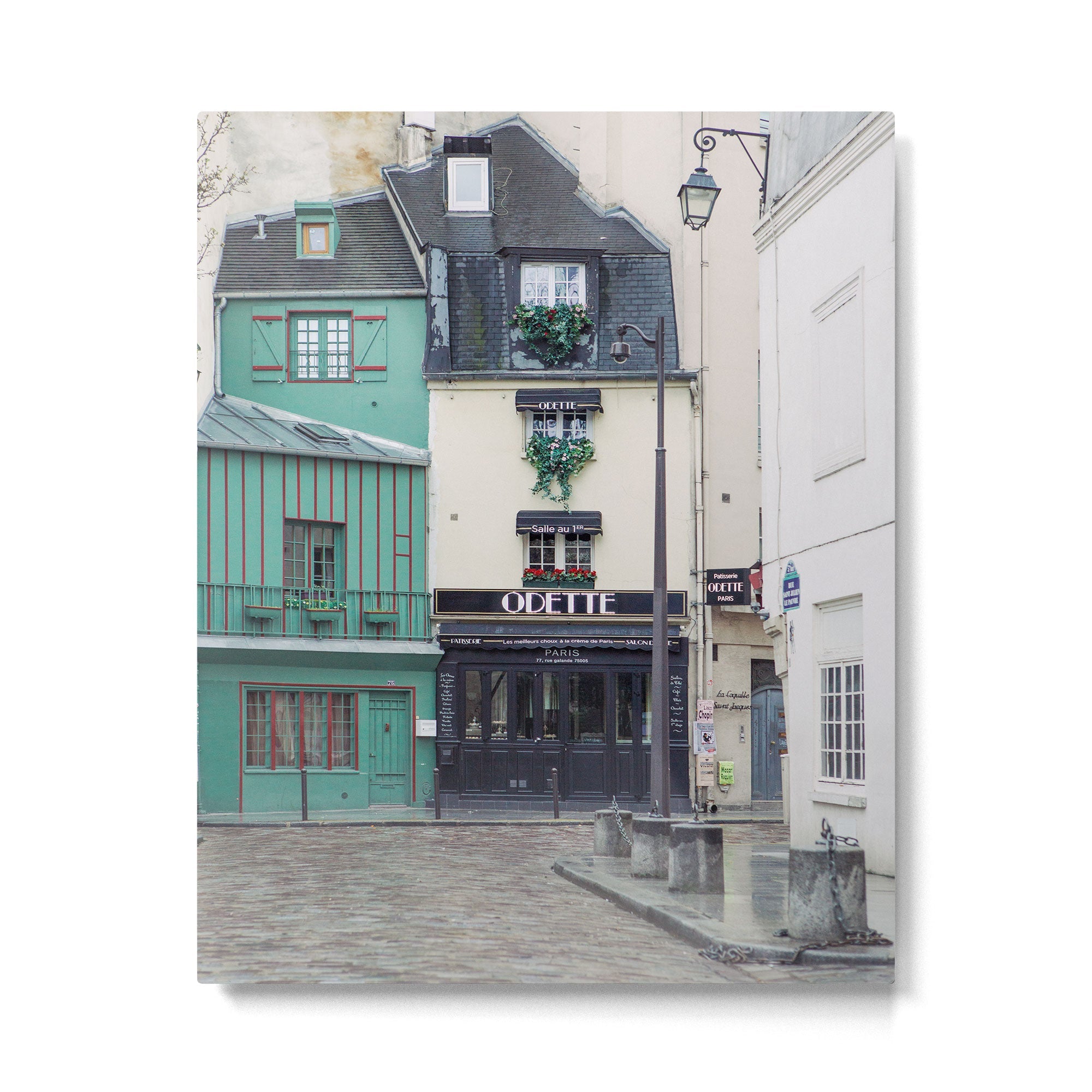 Cafe Odette - Left Bank Parisian Cafe Metal Print | TeksDecor