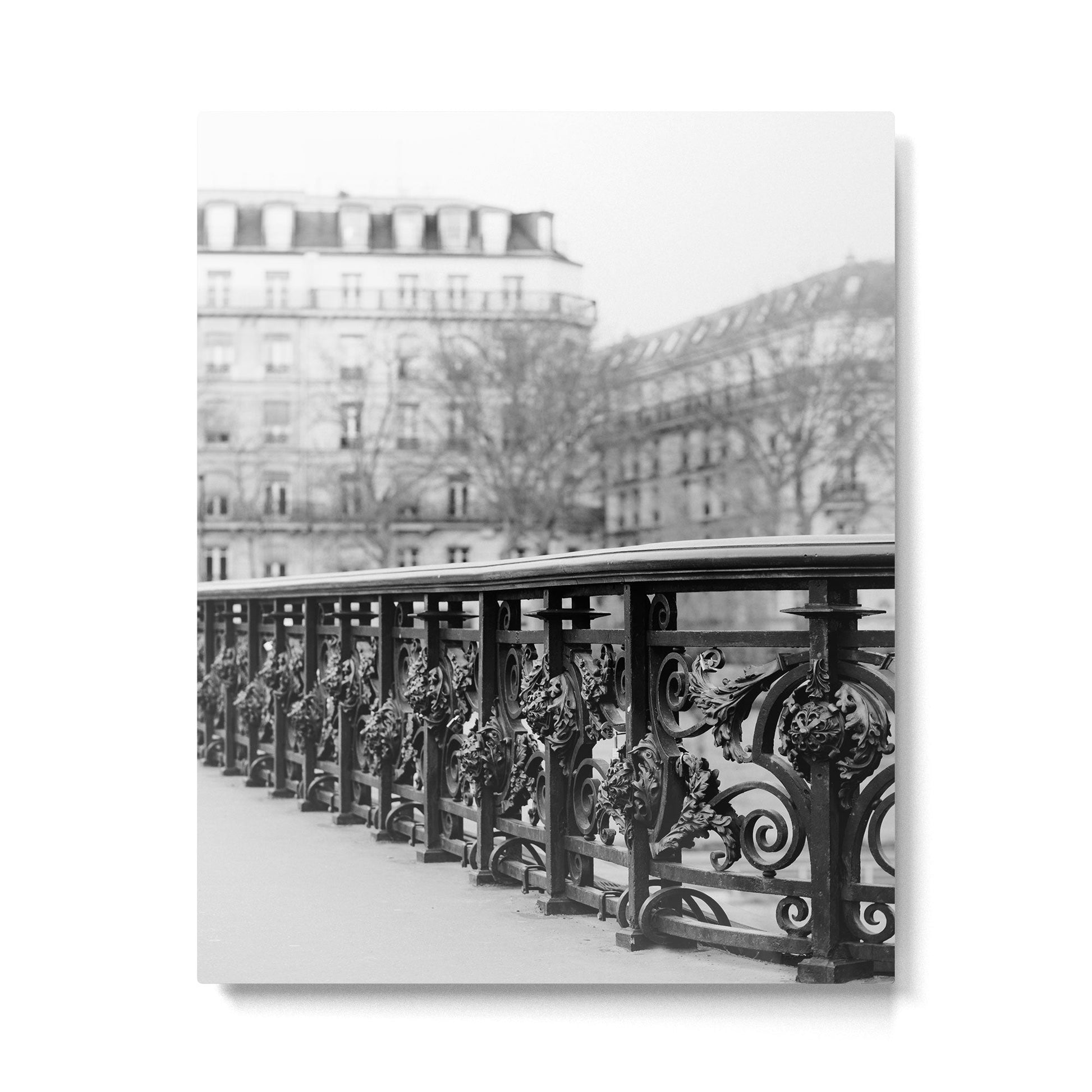 Classic Paris - Black and White Travel Photography Metal Print | TeksDecor