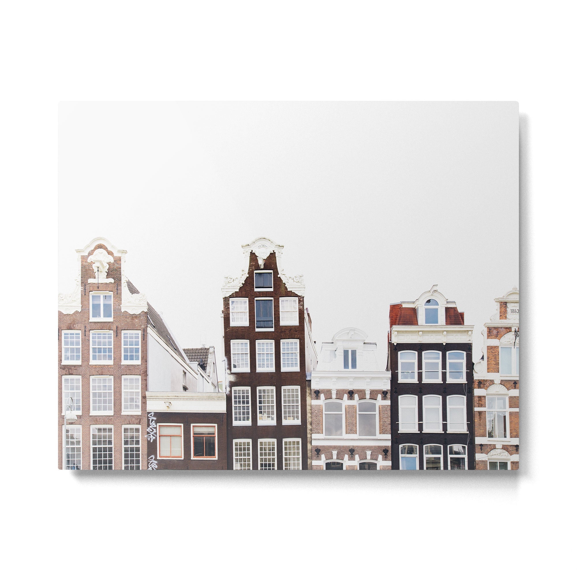 Crooked Amsterdam Houses | Architecture Art Print | Travel Photography Metal Print | TeksDecor