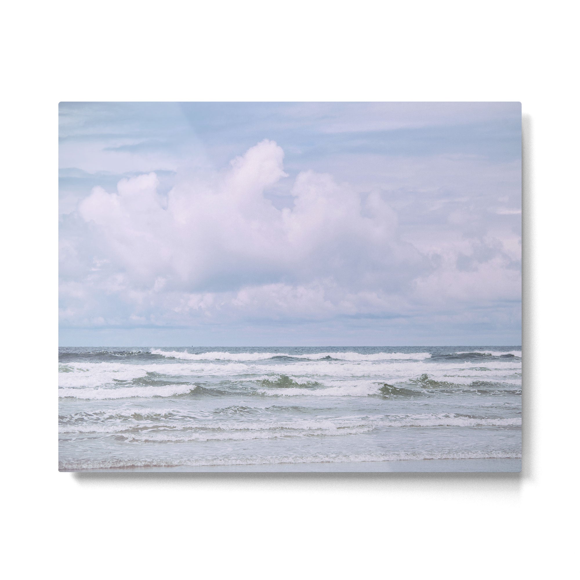 Lilac Sea - Ocean Landscape, Nature Photography Metal Print | TeksDecor