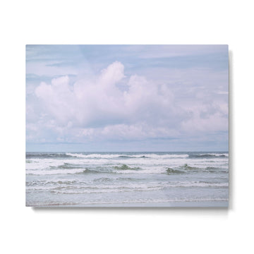Lilac Sea - Ocean Landscape, Nature Photography Metal Print | TeksDecor