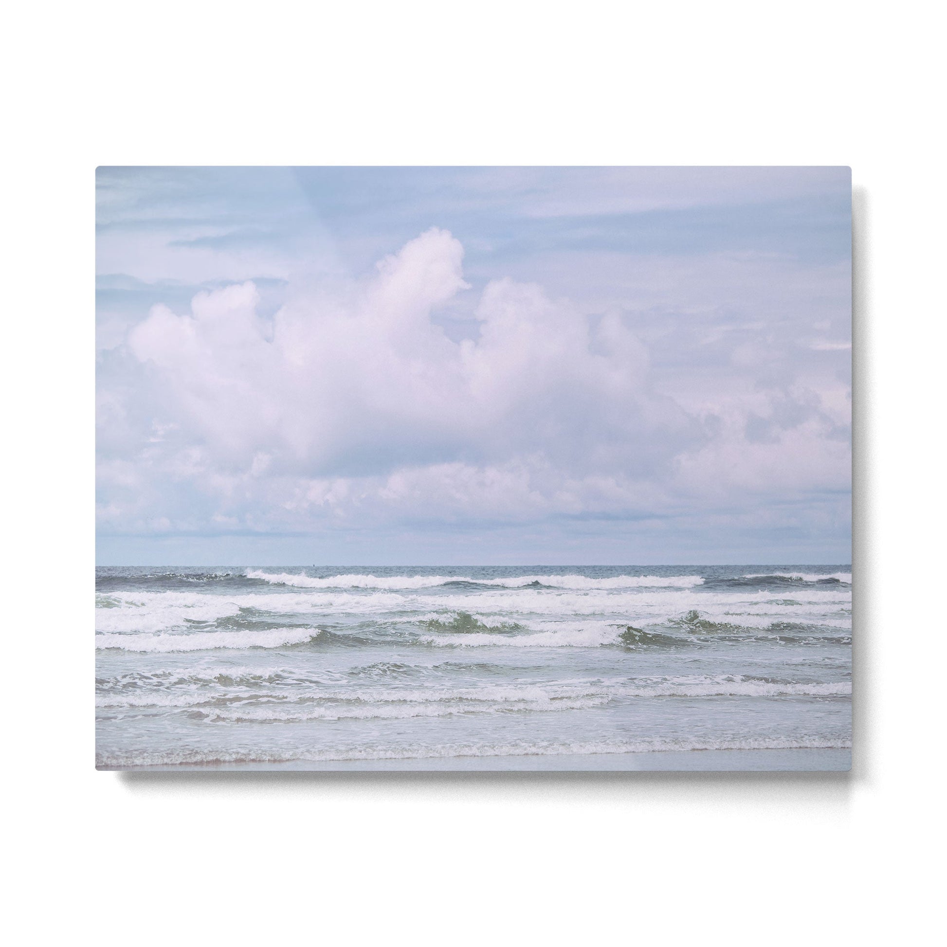 Lilac Sea - Ocean Landscape, Nature Photography Metal Print | TeksDecor