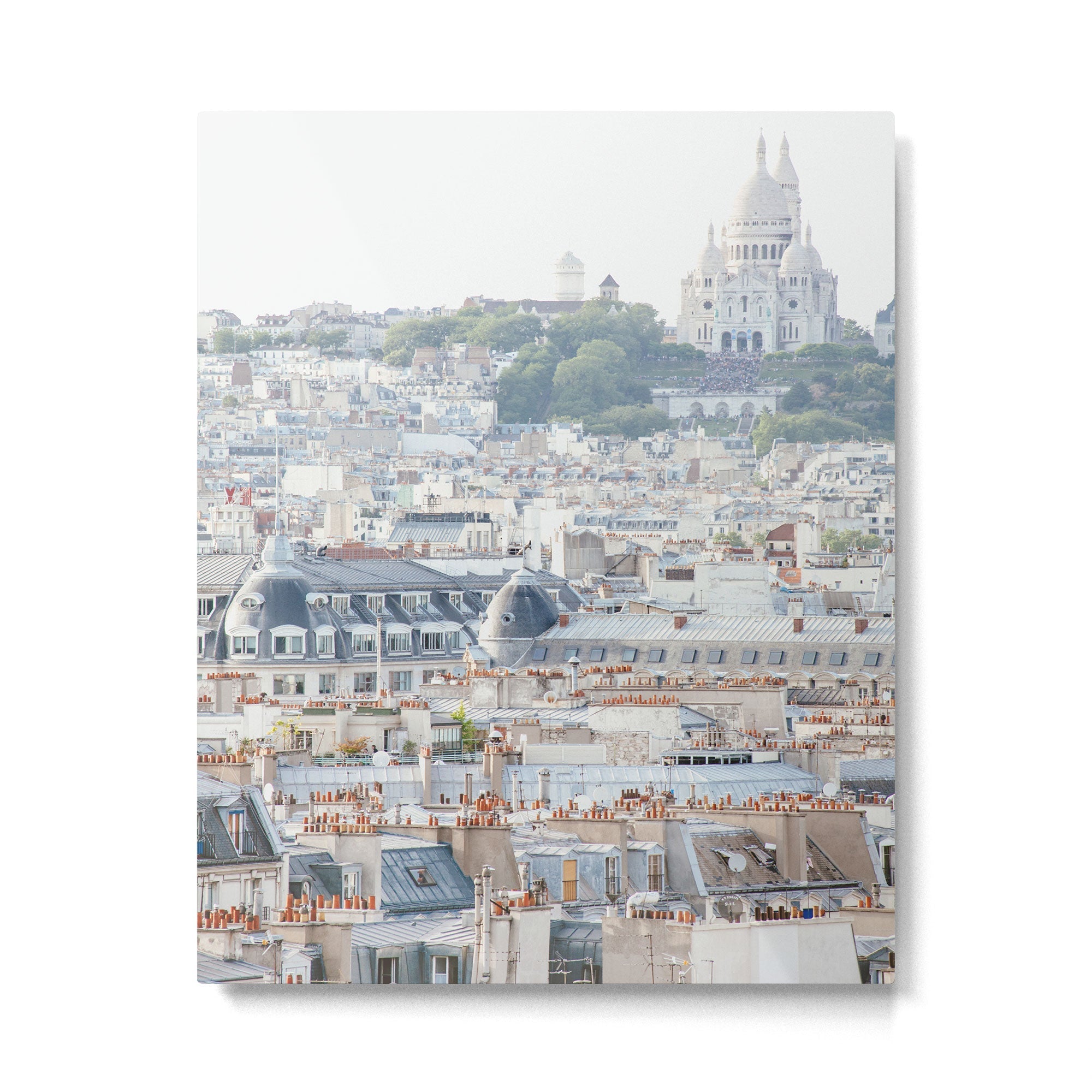 Montmartre Sacre Coeur - Paris Travel Photography Metal Print | TeksDecor
