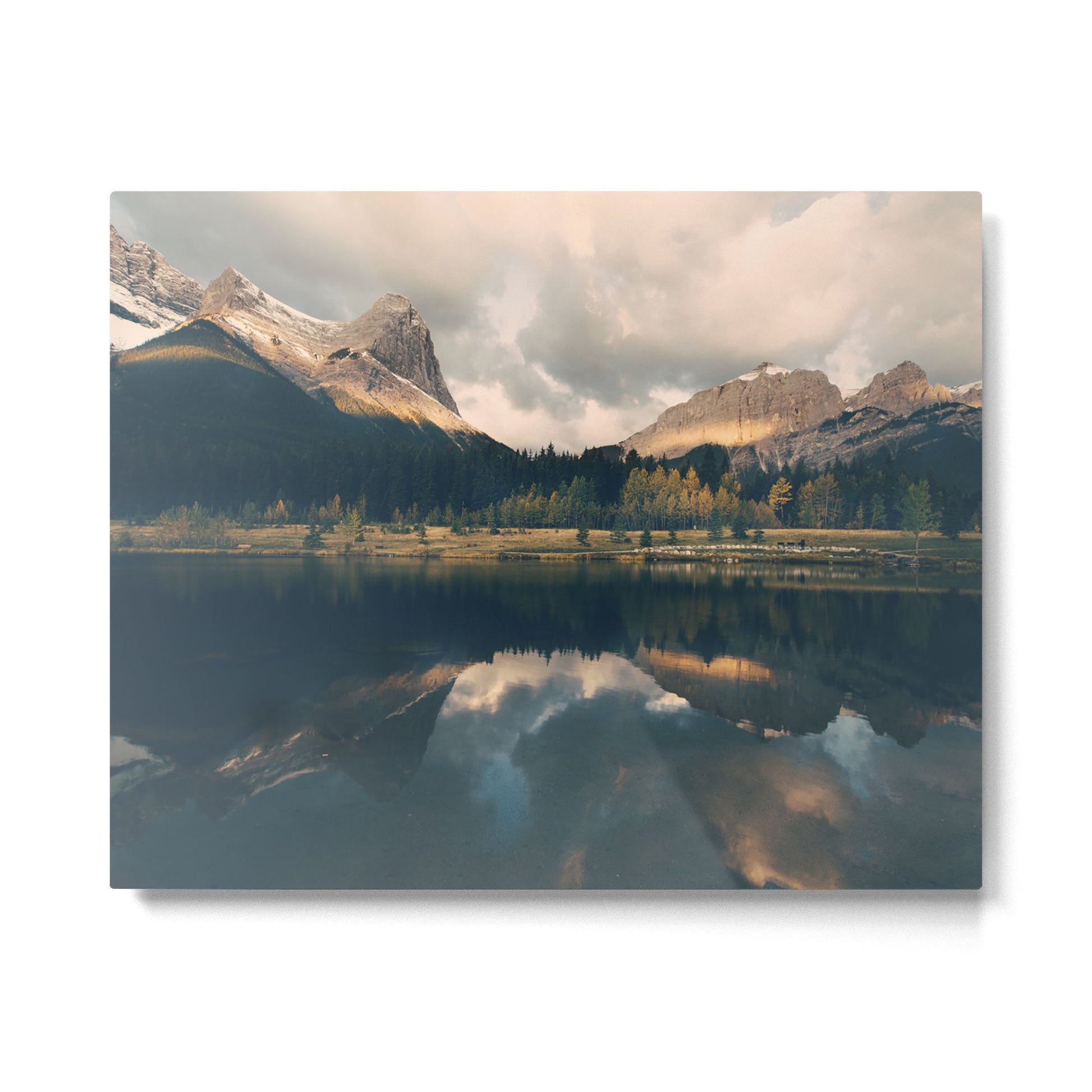 Mystic Mountain - Banff Nature, Landscape Photography Metal Print | TeksDecor