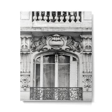 Paris Chic - Black and White Photography Metal Print | TeksDecor