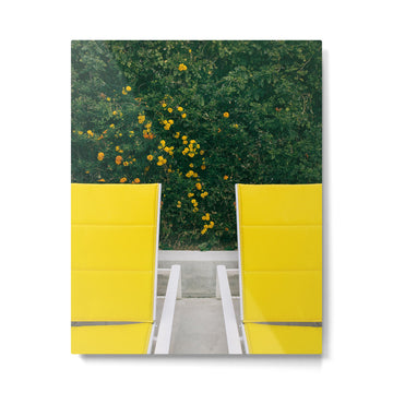 Poolside in Palm Springs Metal Print | TeksDecor