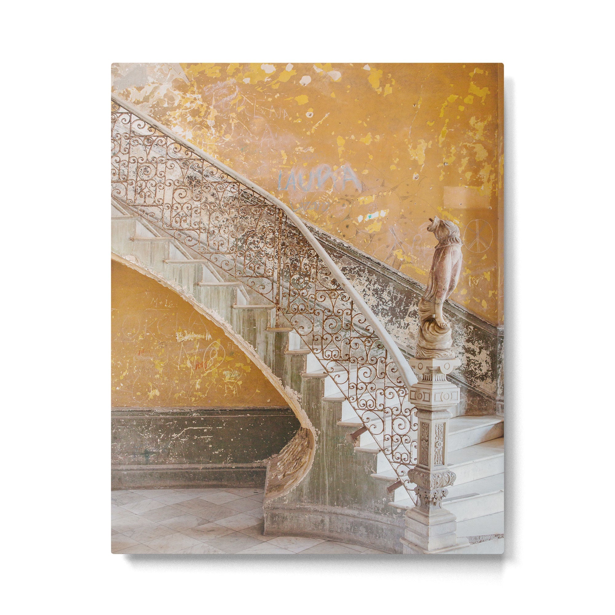 The Staircase - Havana Cuba Architecture, Travel Photography Metal Print | TeksDecor