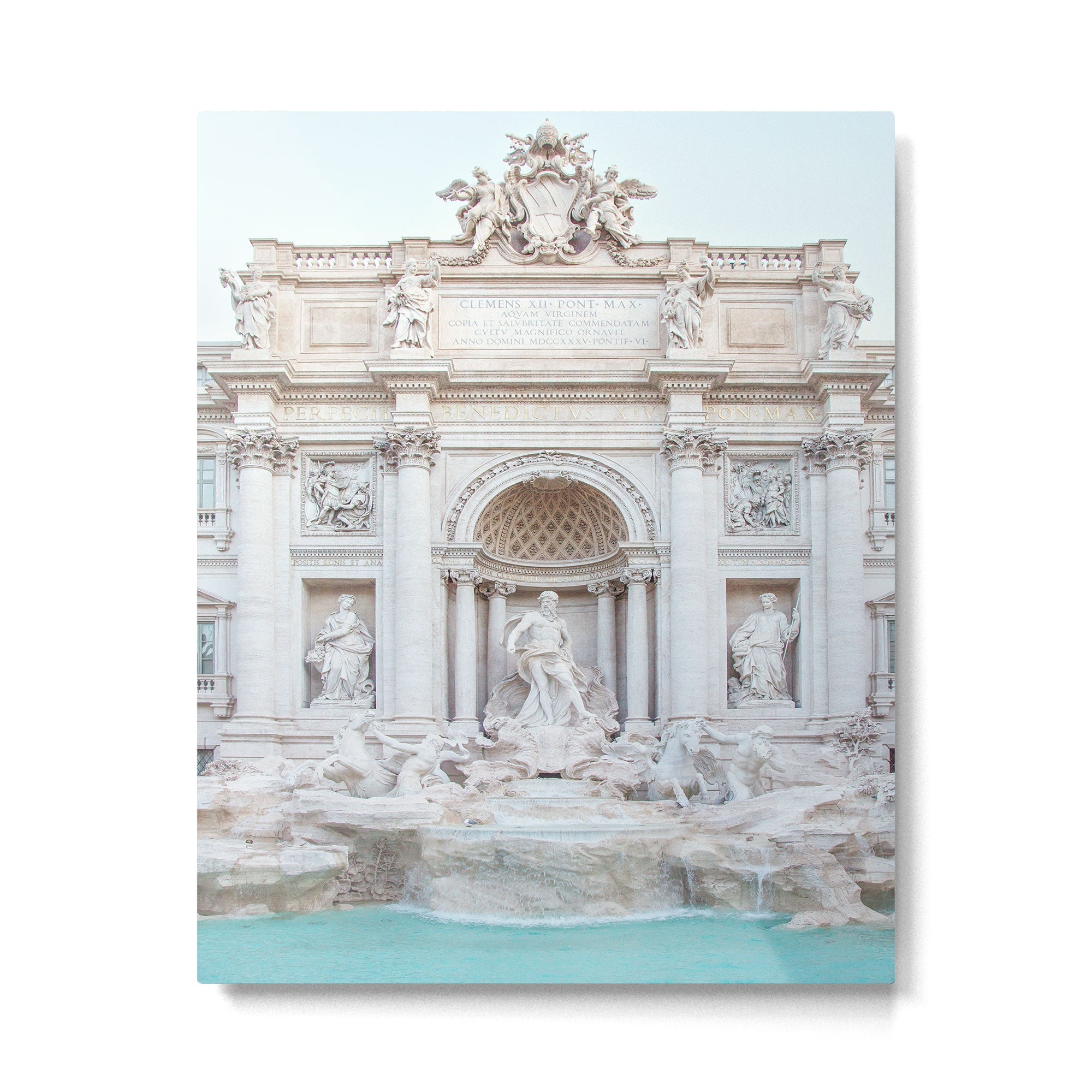 Trevi Fountain - Rome Italy Architecture, Travel Photography Metal Print | TeksDecor