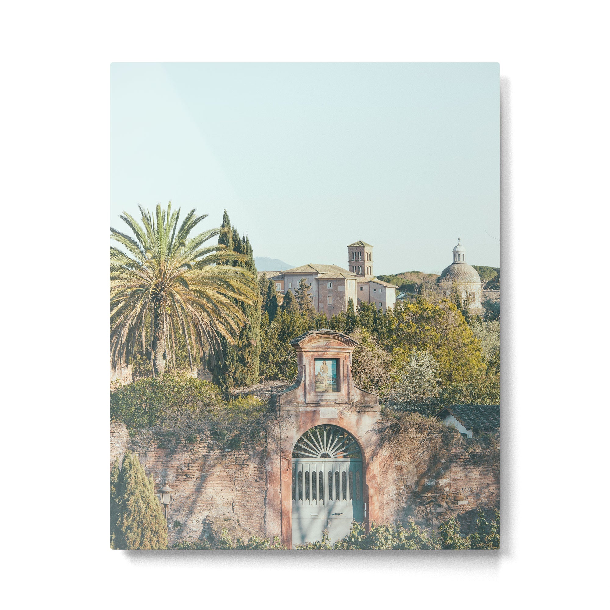 Tropical Forum - Rome Italy Travel Photography Metal Print | TeksDecor