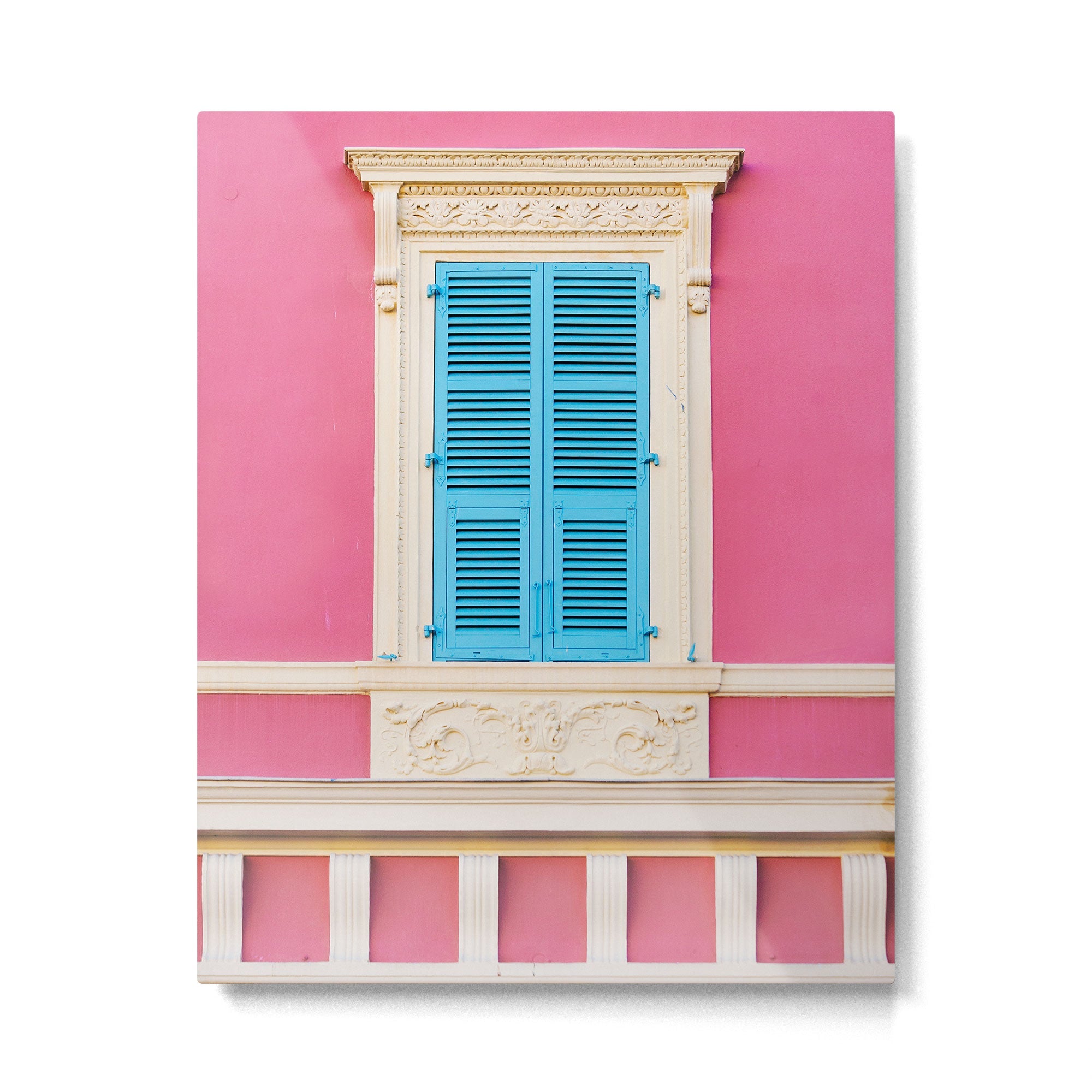 Window in Nice, France - Architecture, Travel Photography Metal Print | TeksDecor