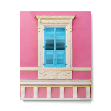 Window in Nice, France - Architecture, Travel Photography Metal Print | TeksDecor