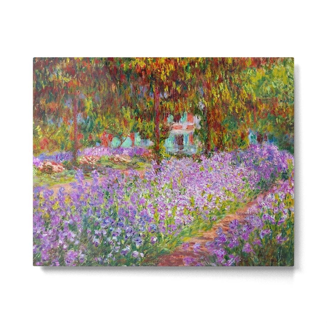 Claude Monet Irises In Monet's Garden At Giverny Metal Print | TeksDecor