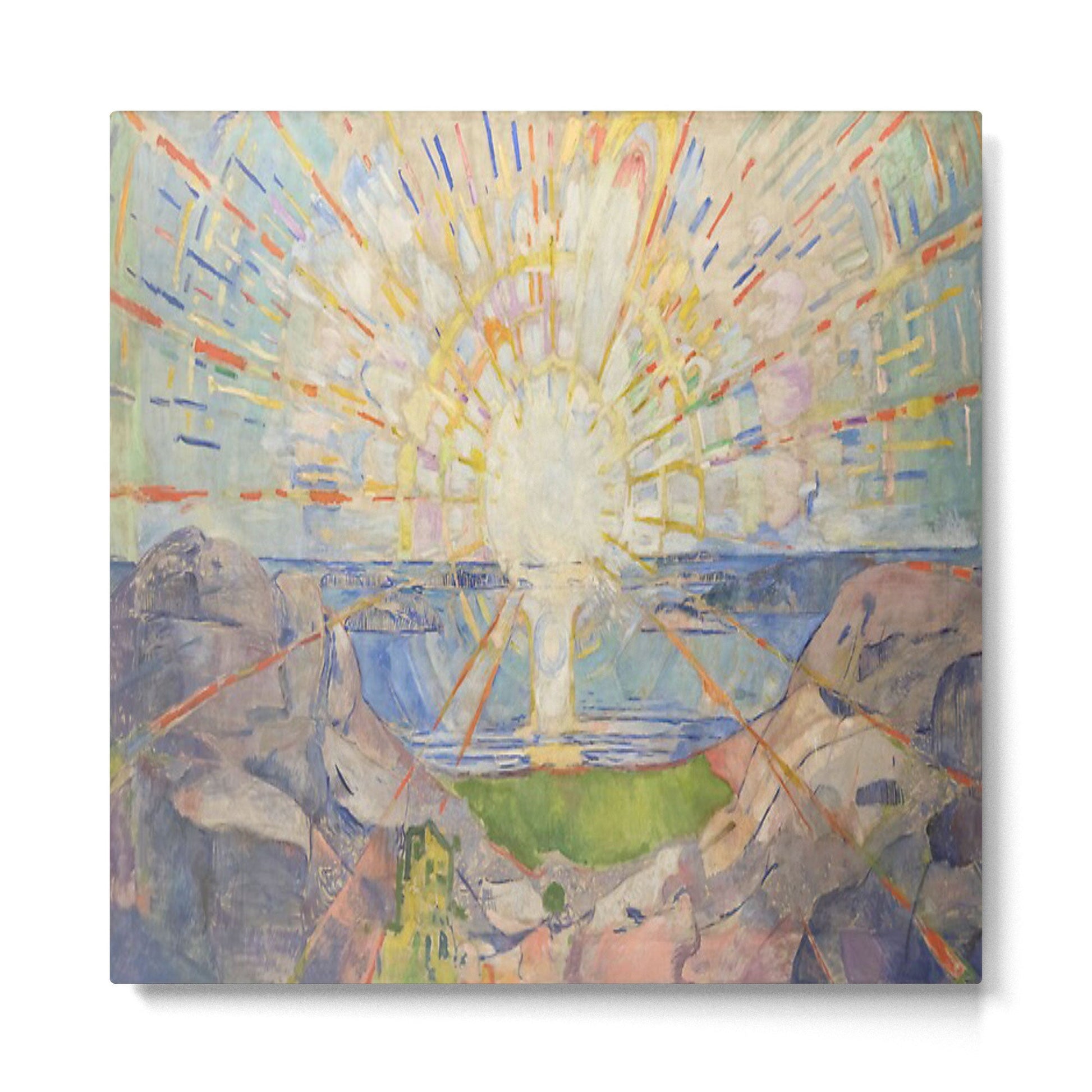 Edvard Munch - The Sun (Solen) (1911)  Metal Print | TeksDecor