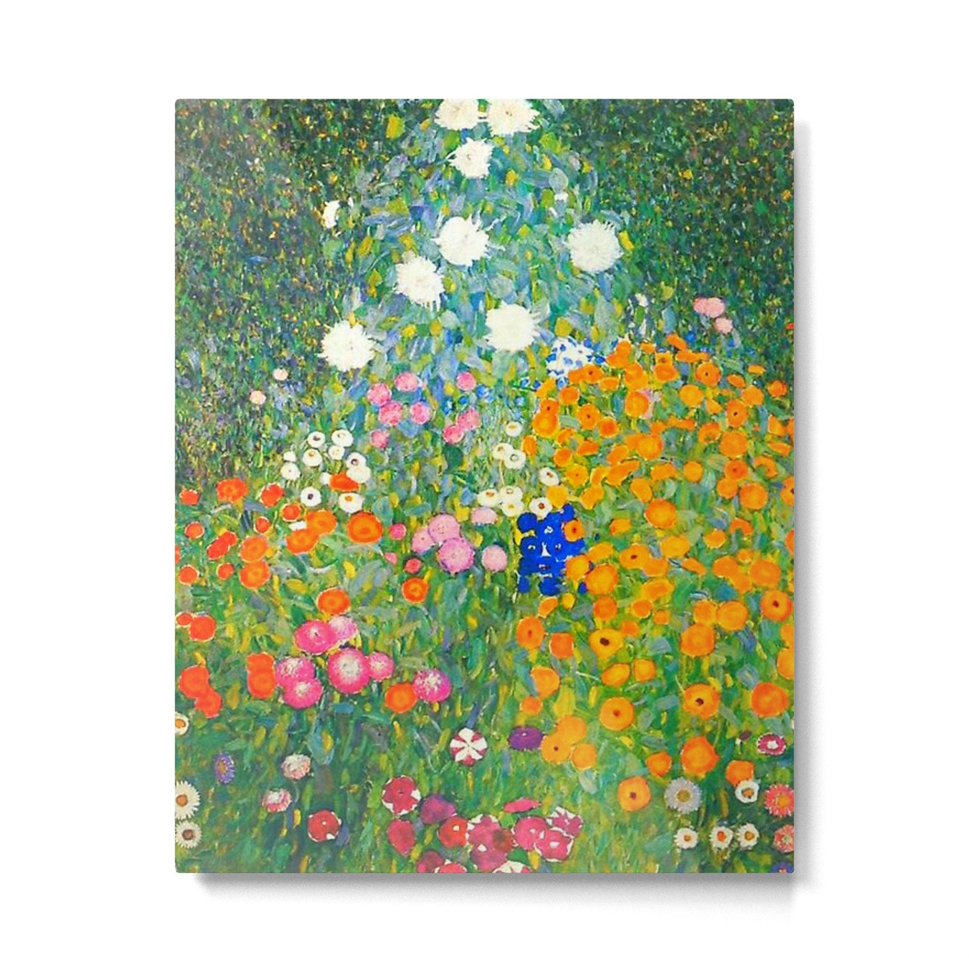 Gustav Klimt Flower Garden Metal Print | TeksDecor