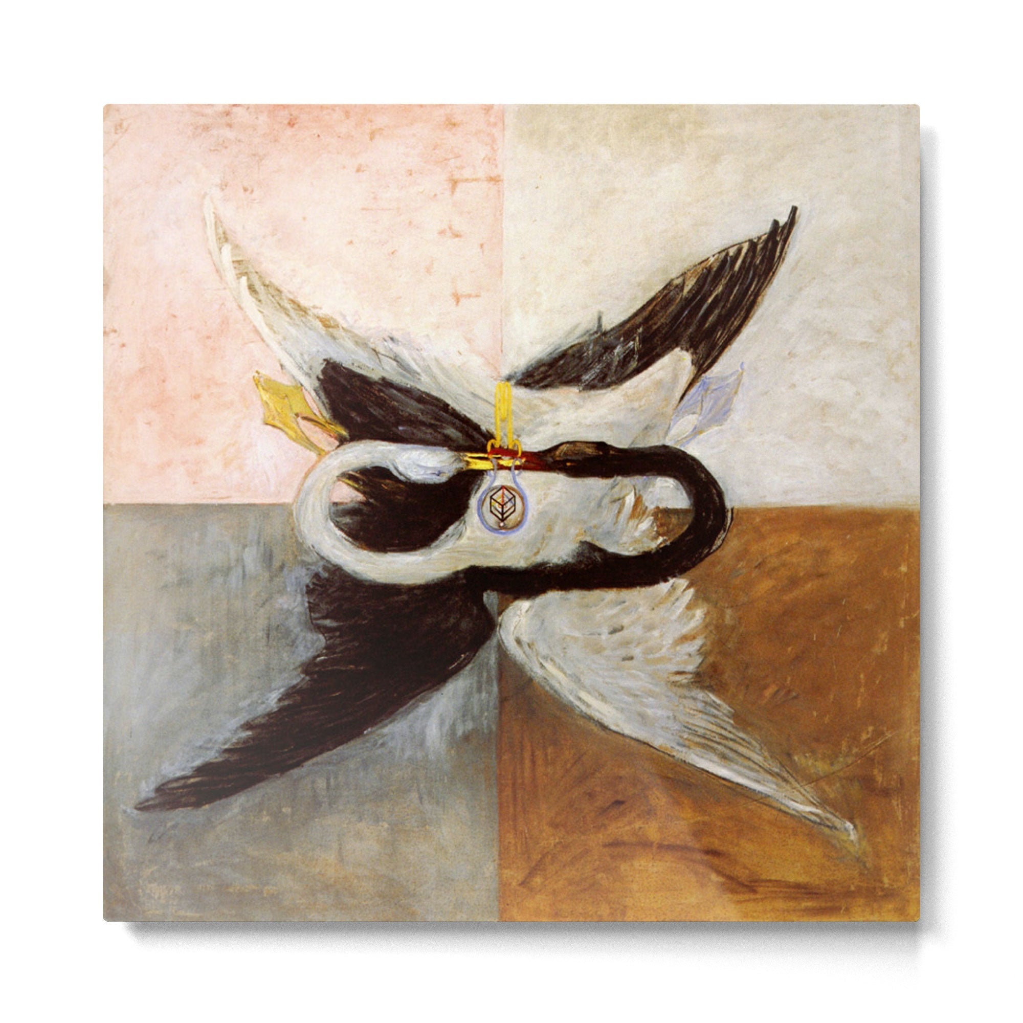 Hilma af klint The Swan,No,3 Metal Print | TeksDecor