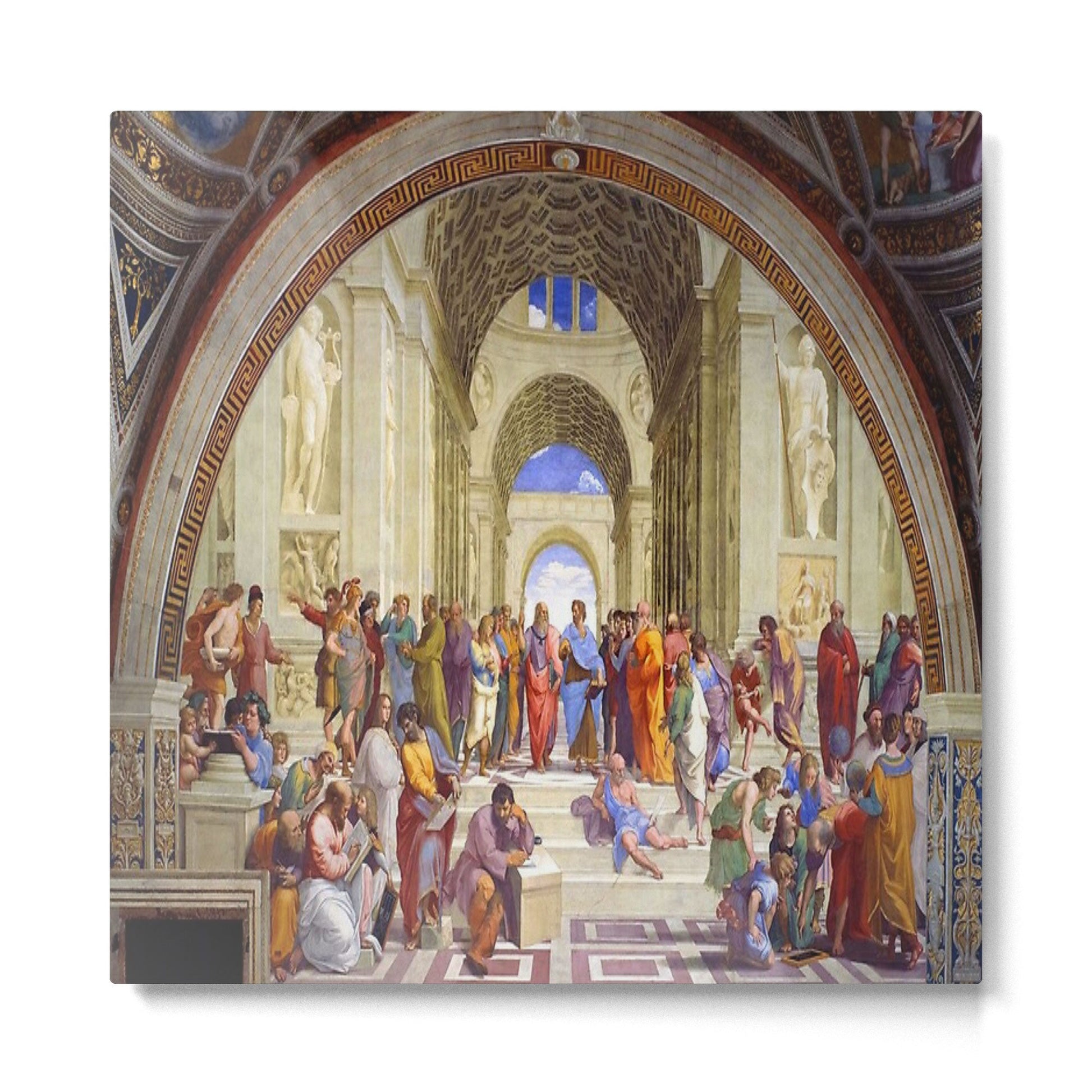 Raffaello Sanzio da Urbino - The School of Athens, 1509-1510 Metal Print | TeksDecor