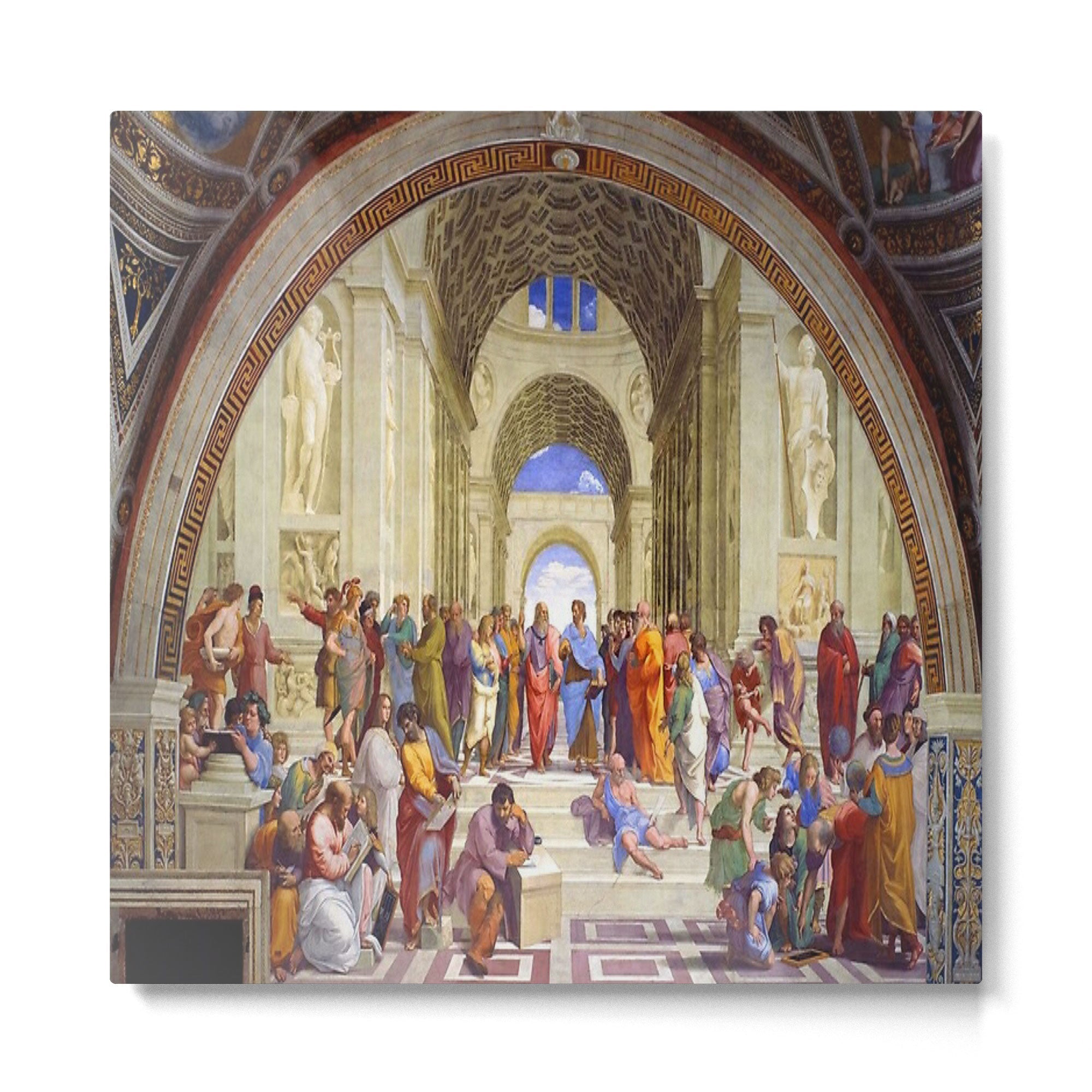 Raffaello Sanzio da Urbino - The School of Athens, 1509-1510 Metal Print | TeksDecor