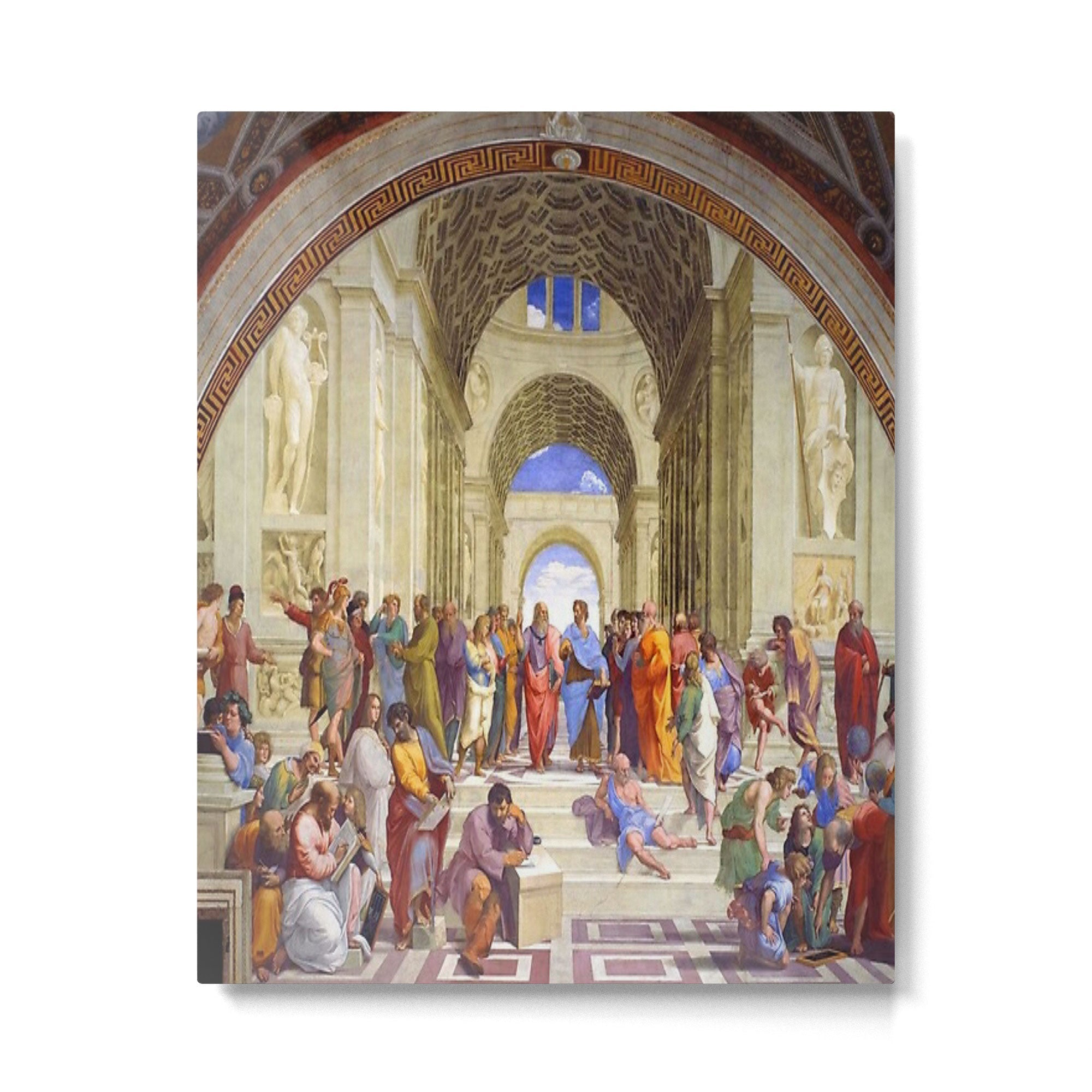 Raffaello Sanzio da Urbino - The School of Athens, 1509-1510 Metal Print | TeksDecor
