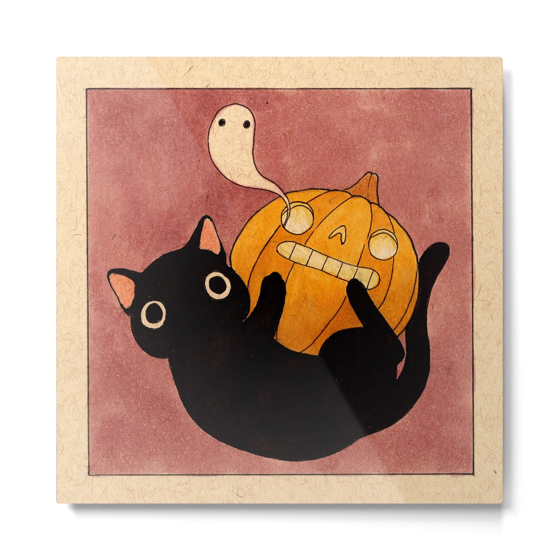 Halloween Cat 03 Metal Print | TeksDecor