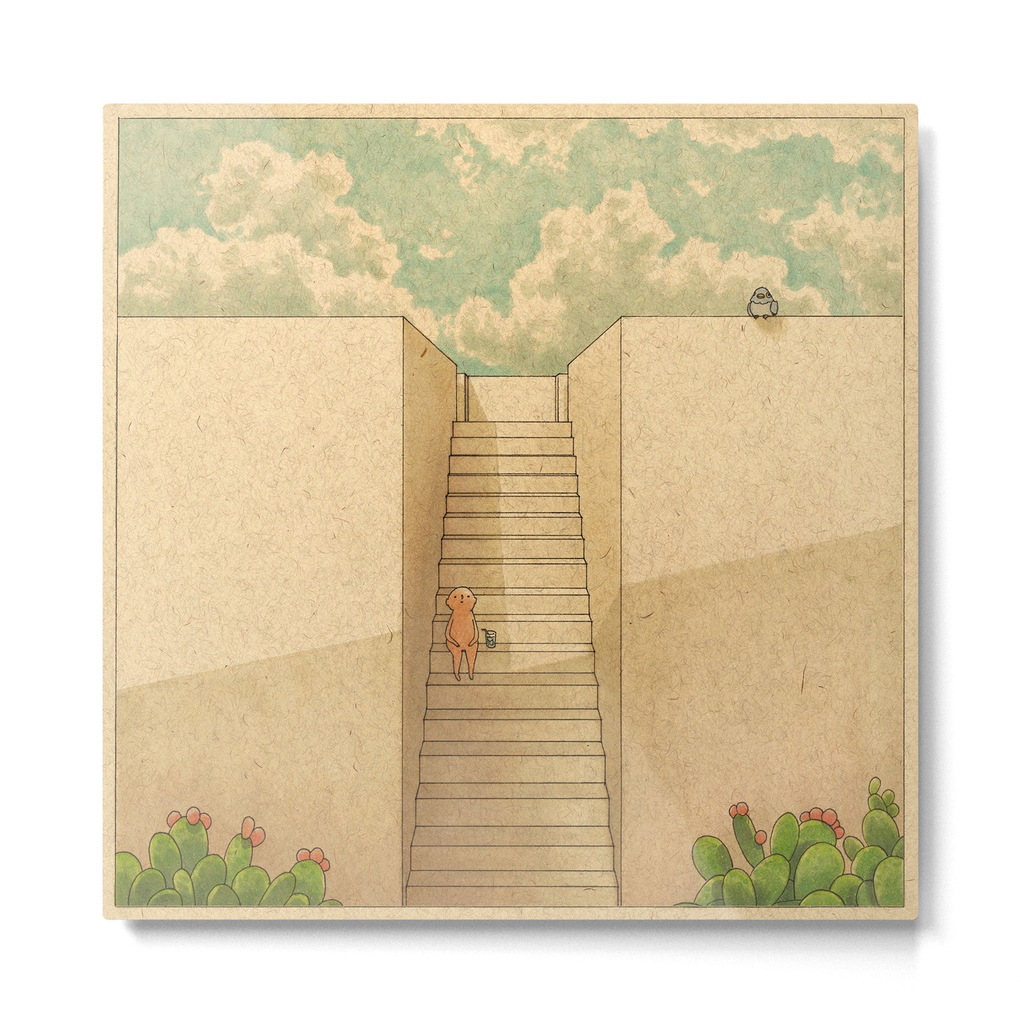 Stairway Metal Print | TeksDecor