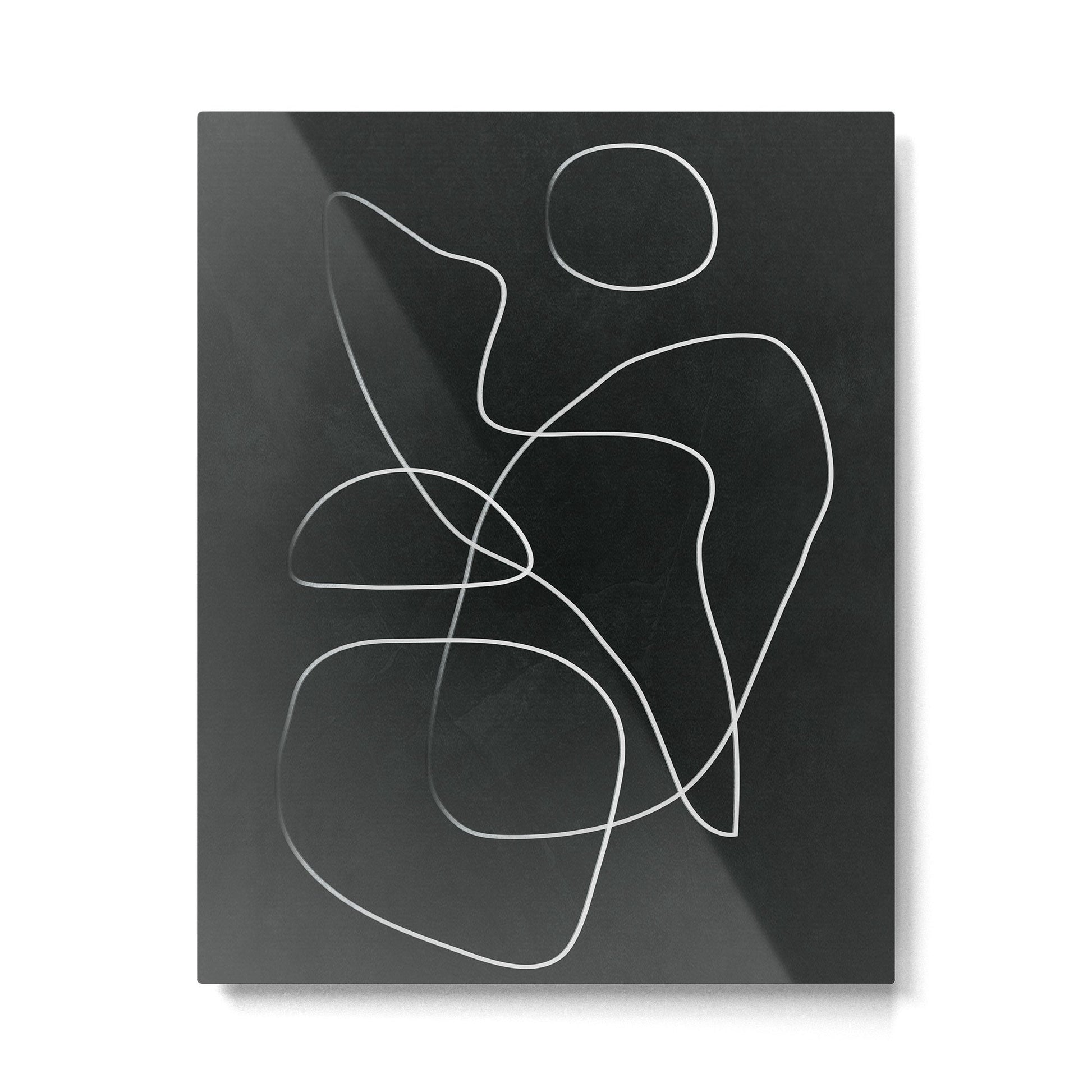 Abstract Line IV Metal Print | TeksDecor