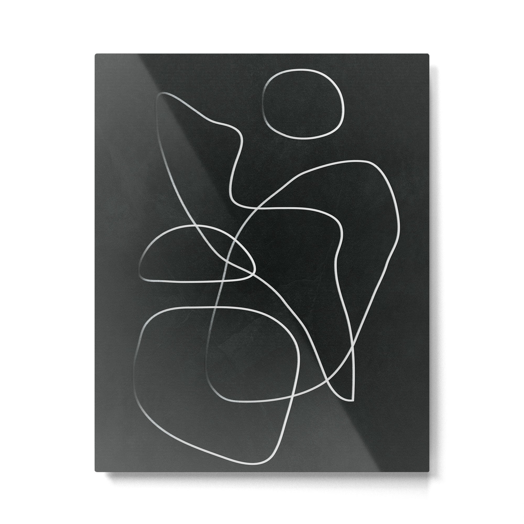 Abstract Line IV Metal Print | TeksDecor