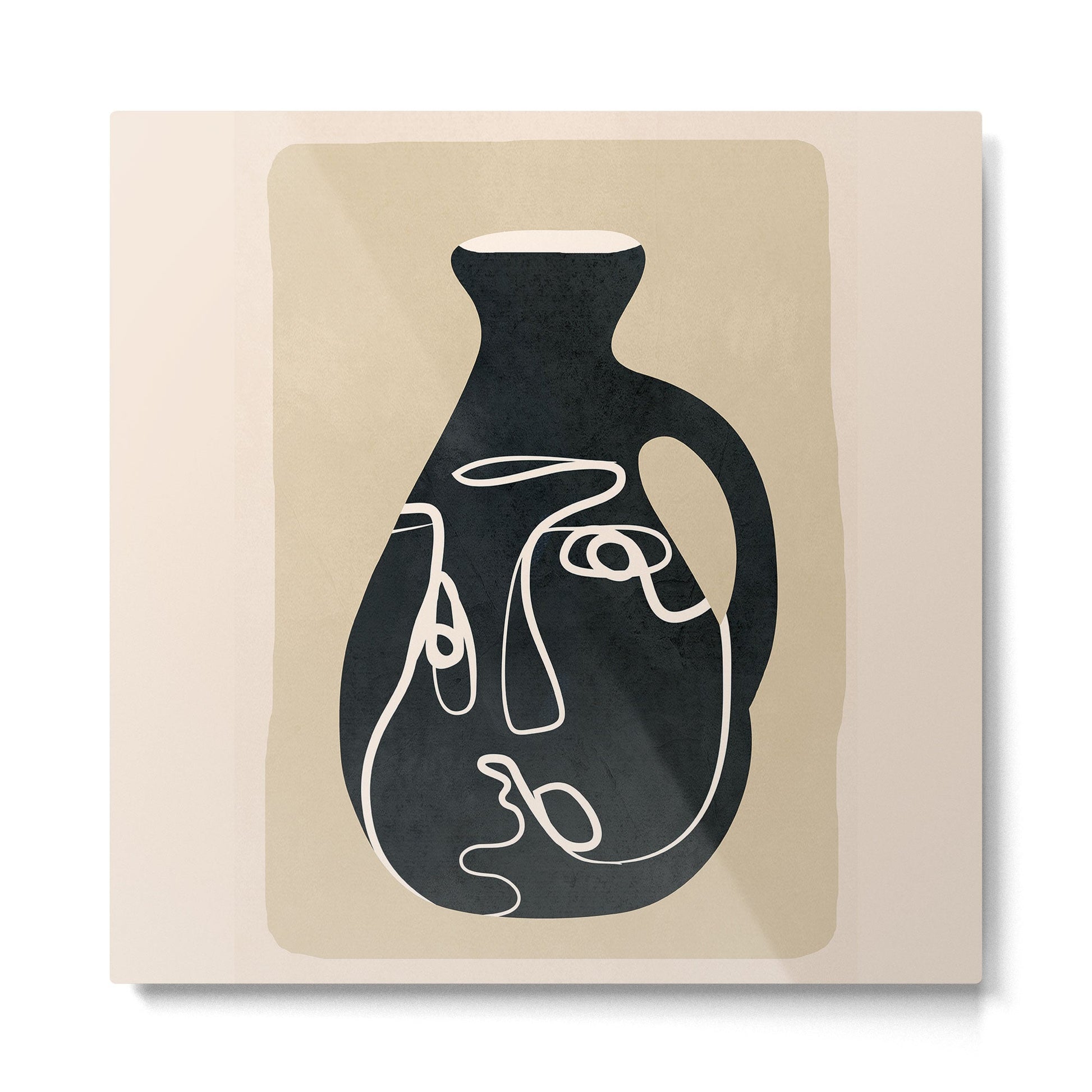 Abstract Vase 5 Metal Print | TeksDecor