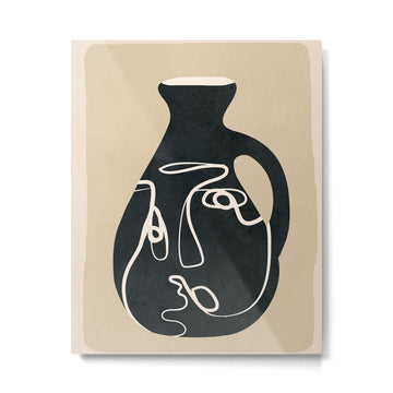 Abstract Vase 5 Metal Print | TeksDecor