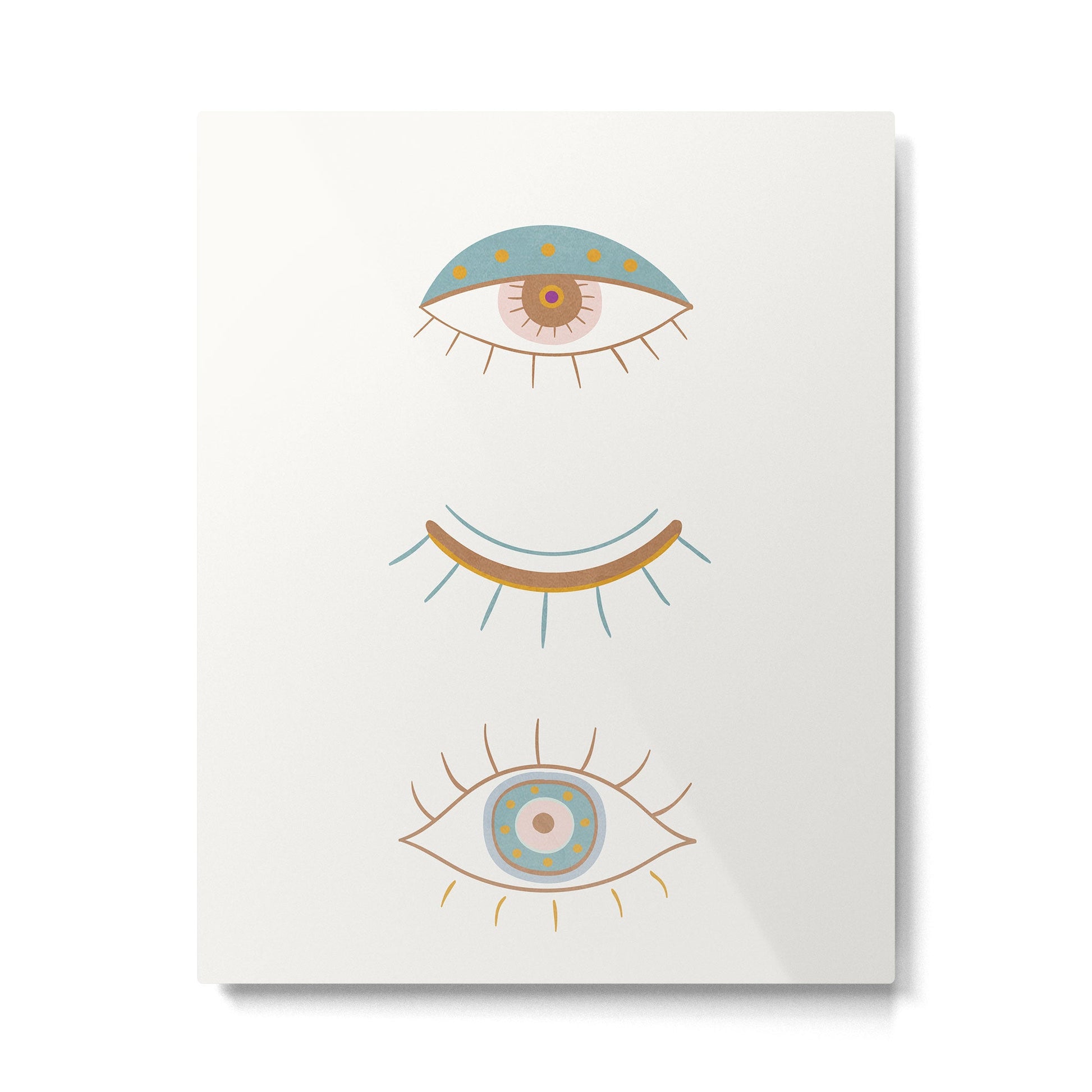 Evil Eyes II Metal Print | TeksDecor