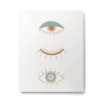 Evil Eyes II Metal Print | TeksDecor