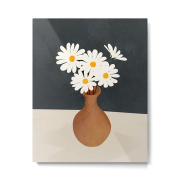 Flowers in a Vase 02 Metal Print | TeksDecor