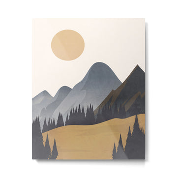 Minimalistic Landscape VI Metal Print | TeksDecor