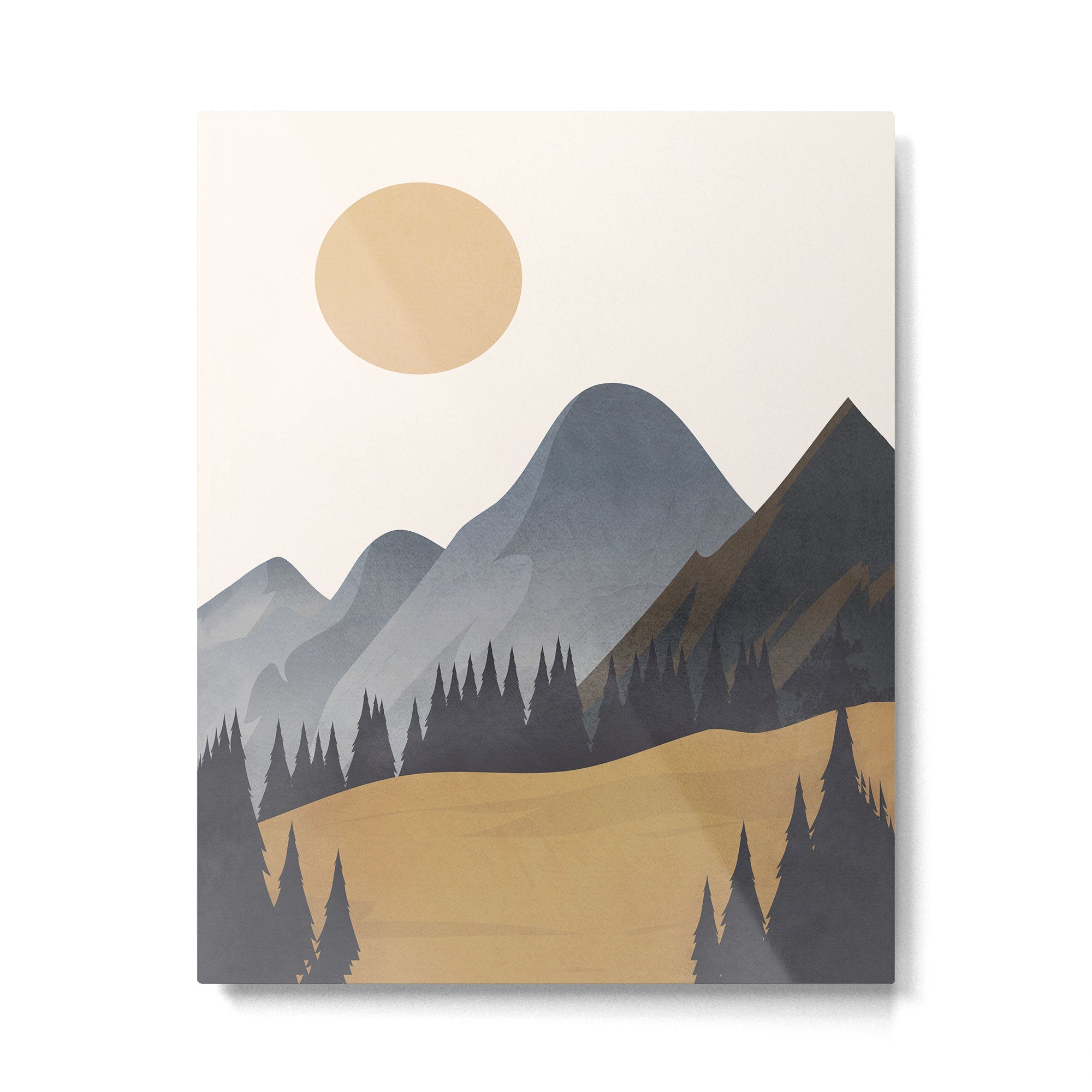 Minimalistic Landscape VI Metal Print | TeksDecor