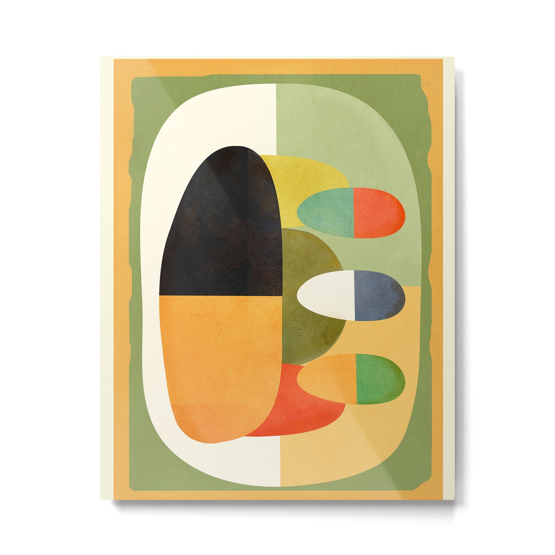 Modern Abstract Geometric Art 26 Metal Print | TeksDecor