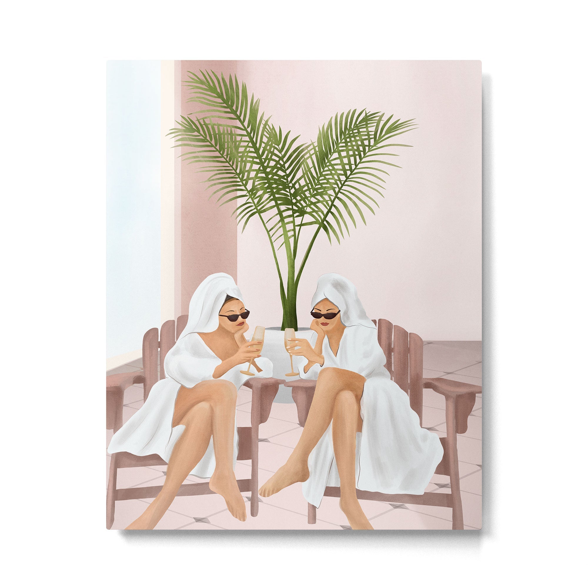 Morning with a friend III Metal Print | TeksDecor
