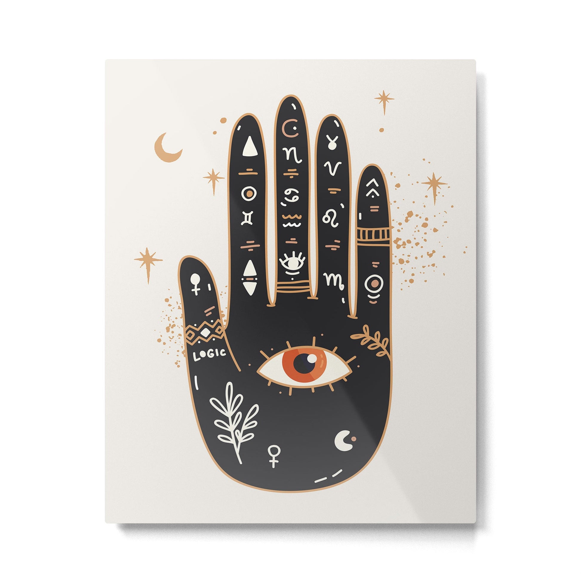 Palmistry 5 Metal Print | TeksDecor