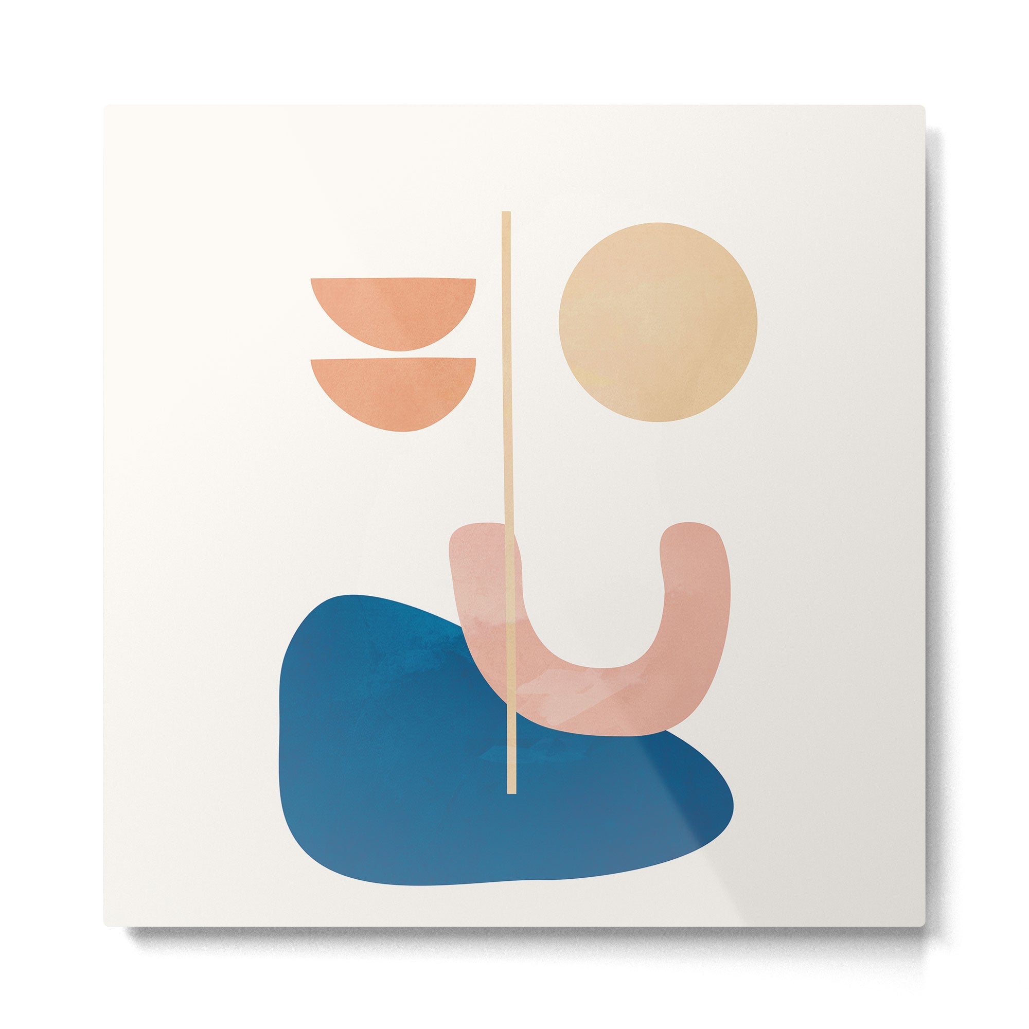 Set Line Flow 03 Metal Print | TeksDecor