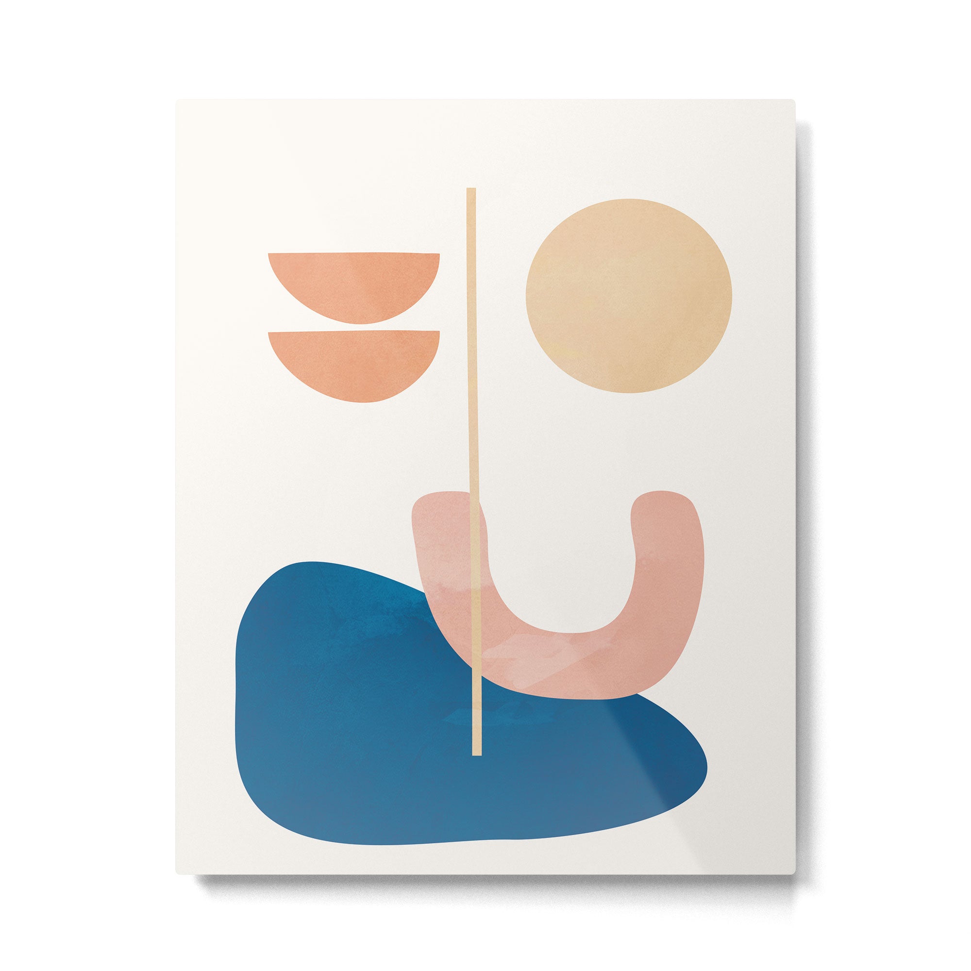 Set Line Flow 03 Metal Print | TeksDecor
