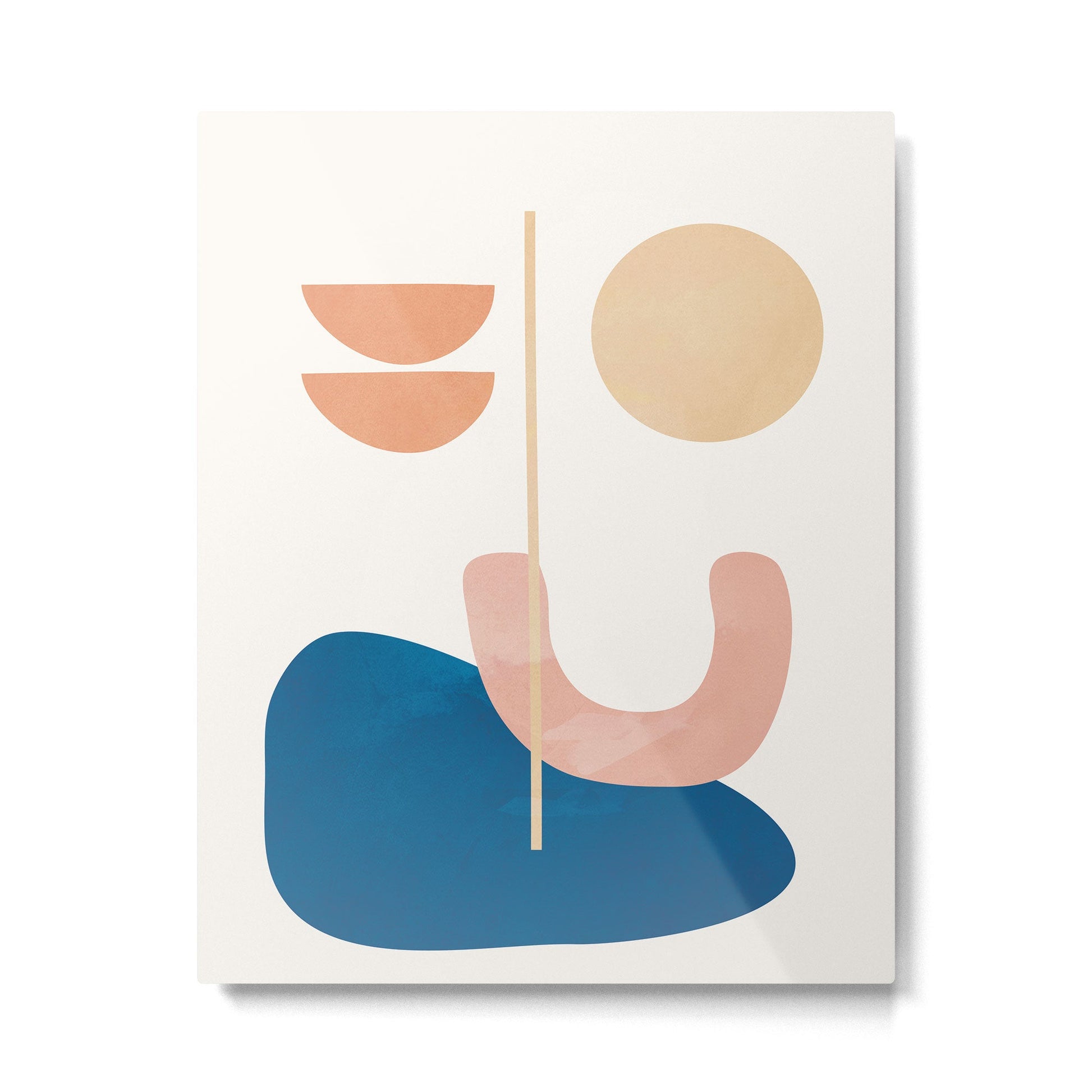 Set Line Flow 03 Metal Print | TeksDecor