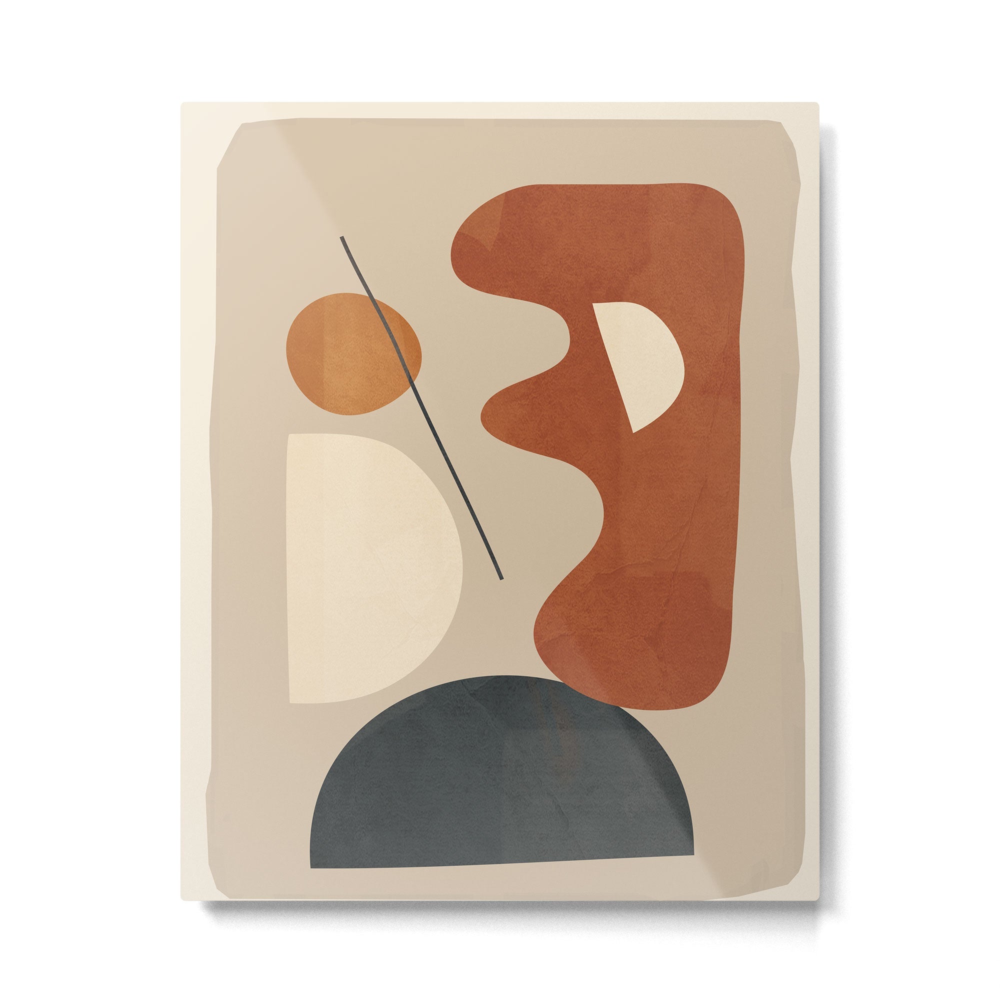 Shape Curve 12 Metal Print | TeksDecor